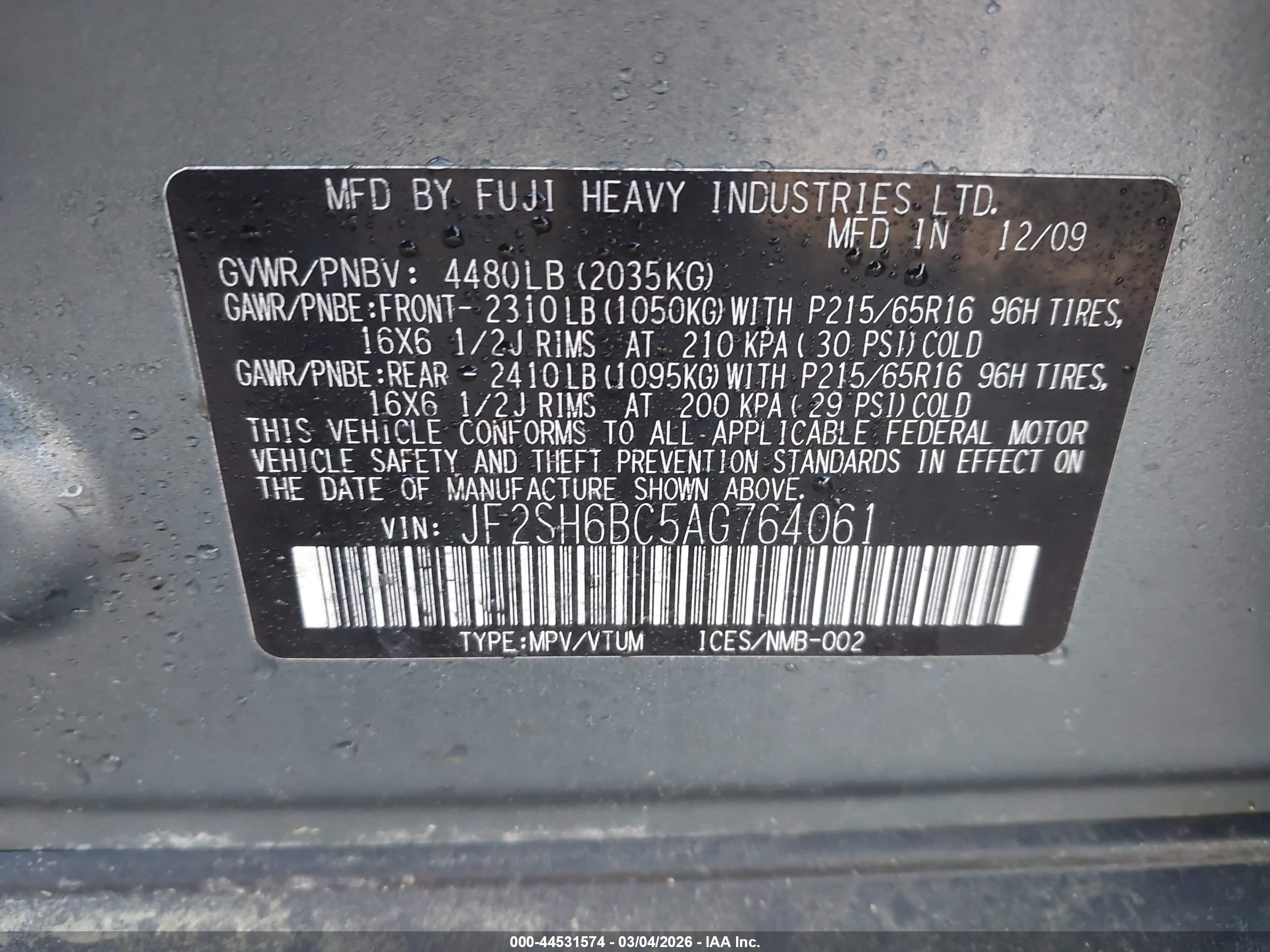SUBARU FORESTER image 9