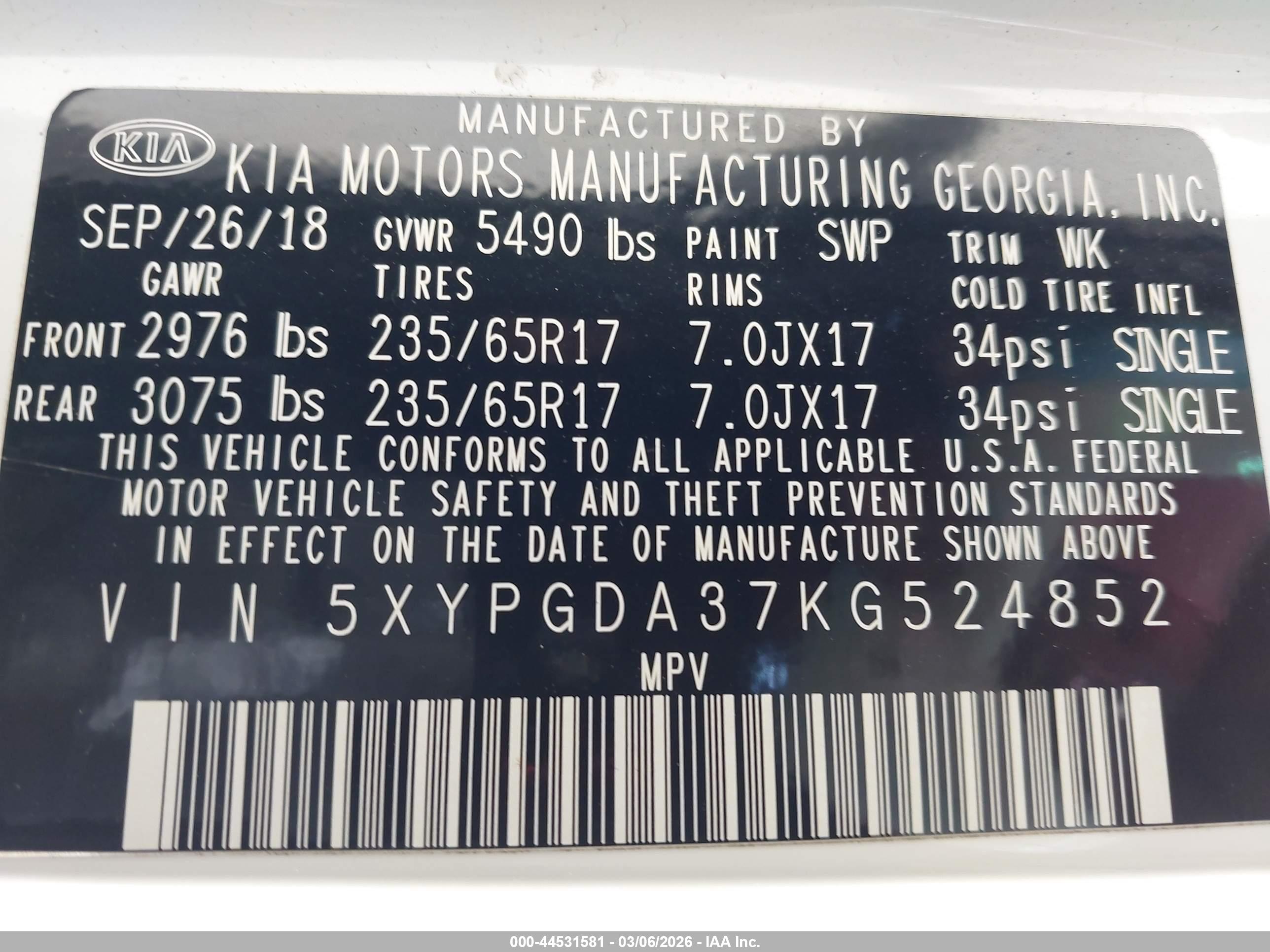 KIA SORENTO image 9