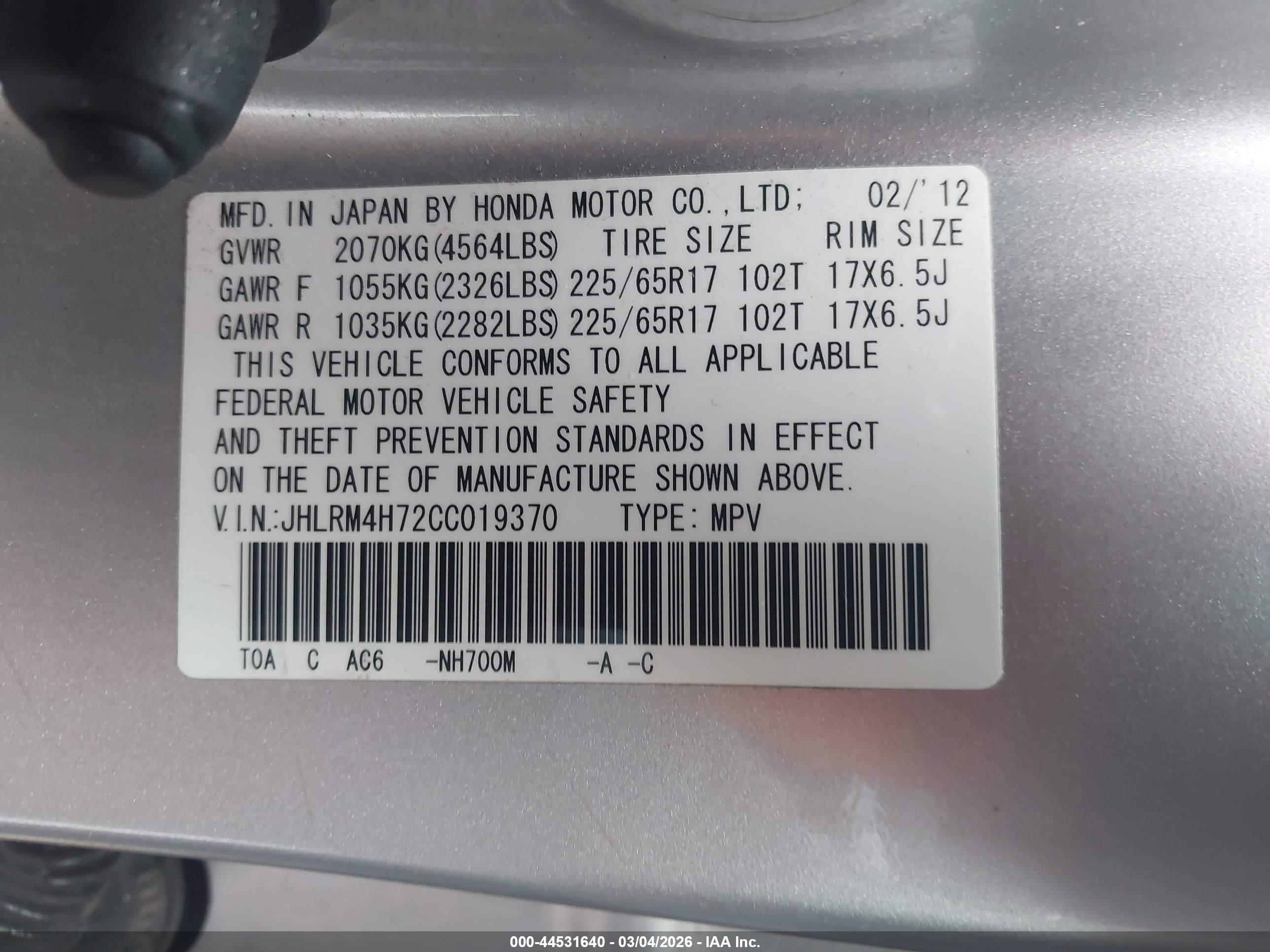 HONDA CR-V image 9