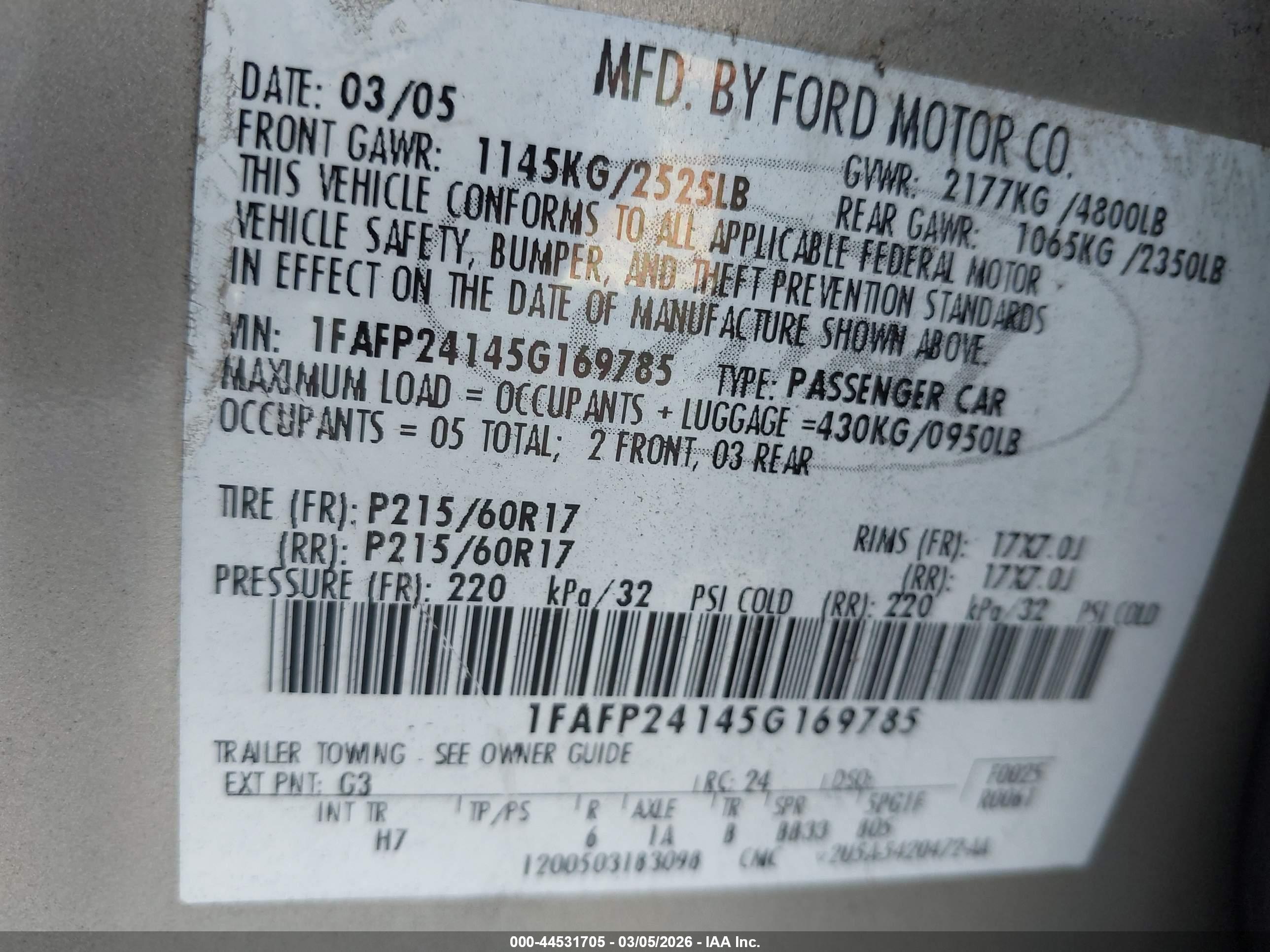 FORD FIVE image 9
