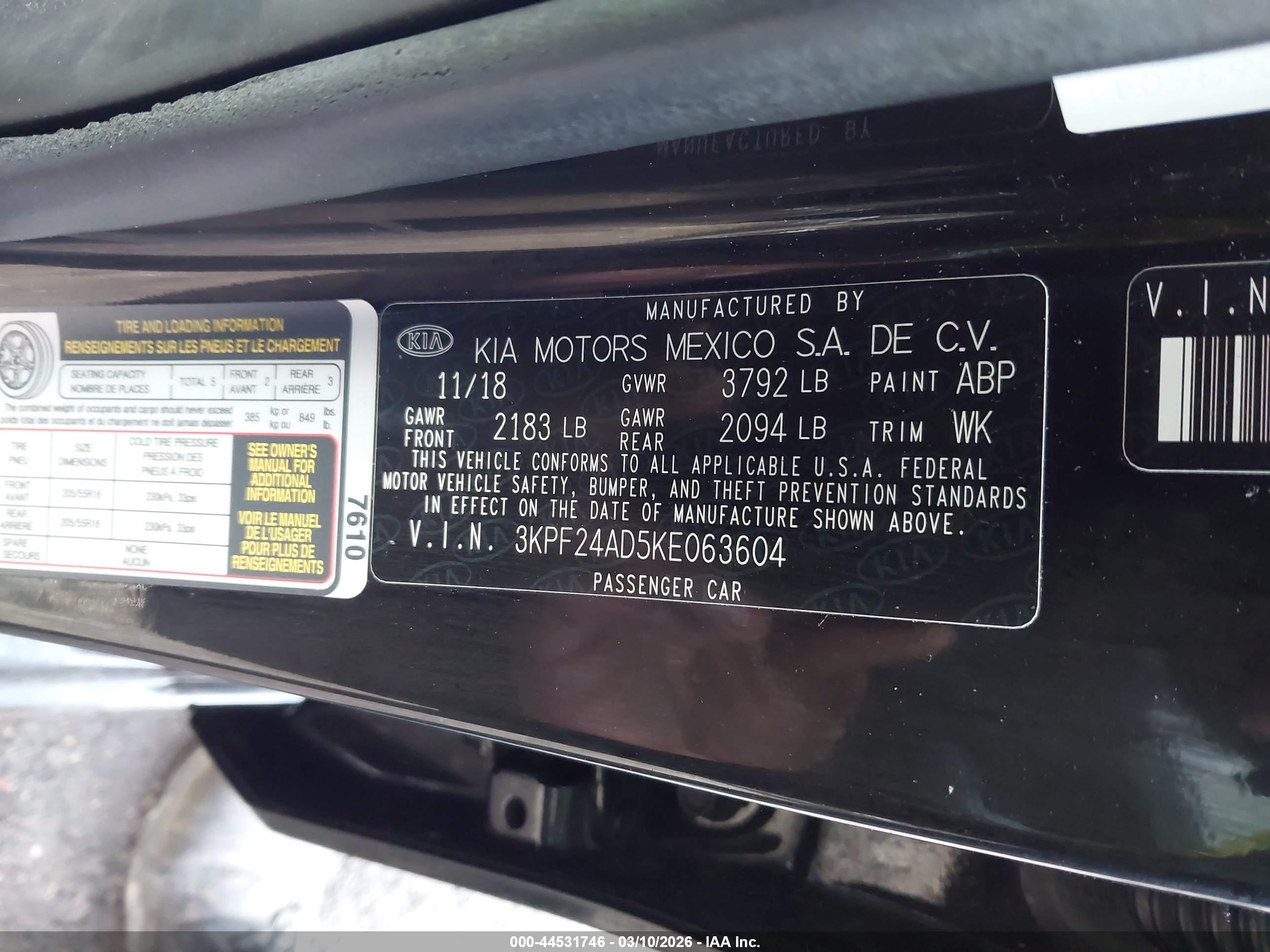 KIA FORTE image 9