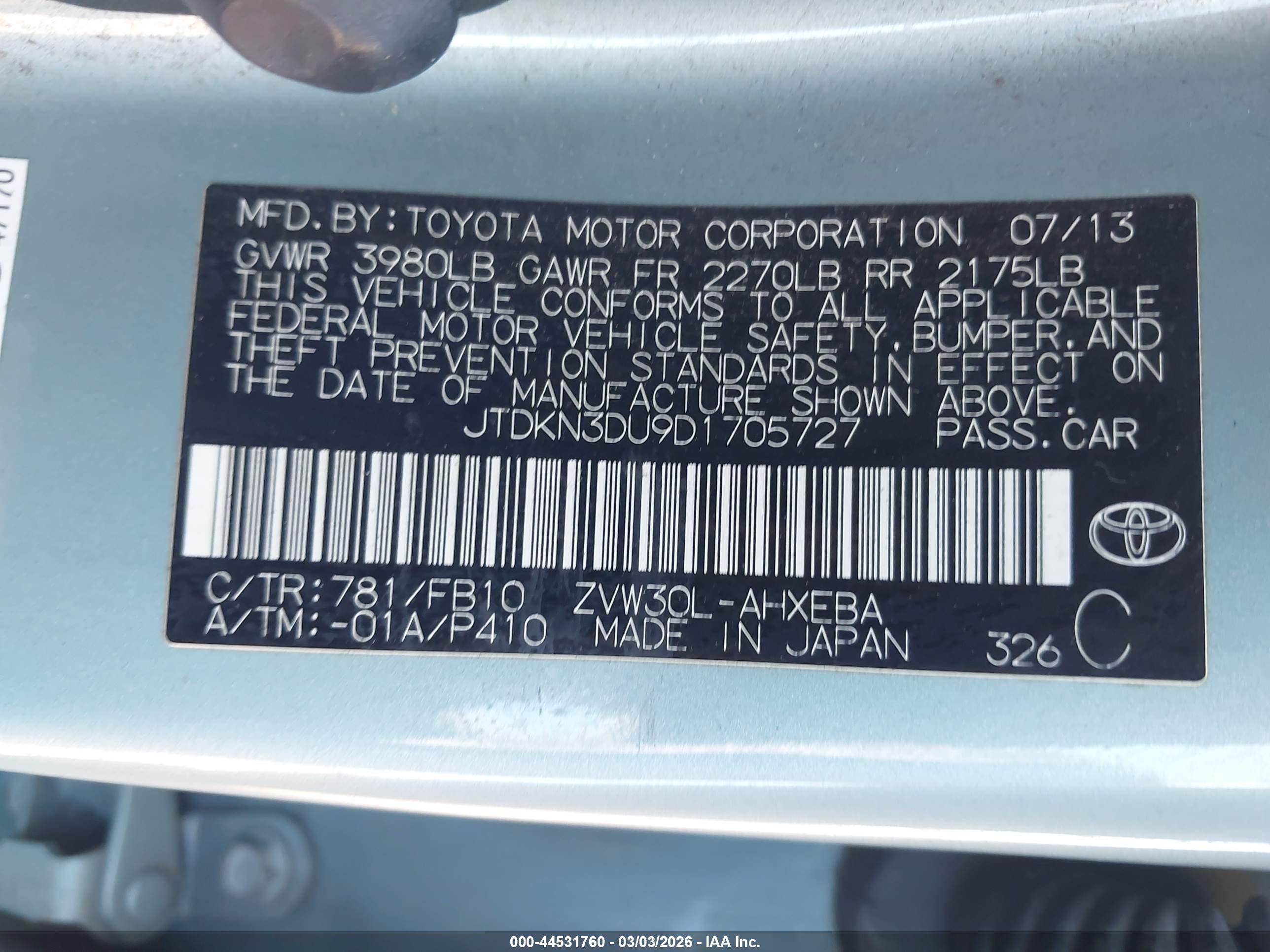 TOYOTA PRIUS image 9