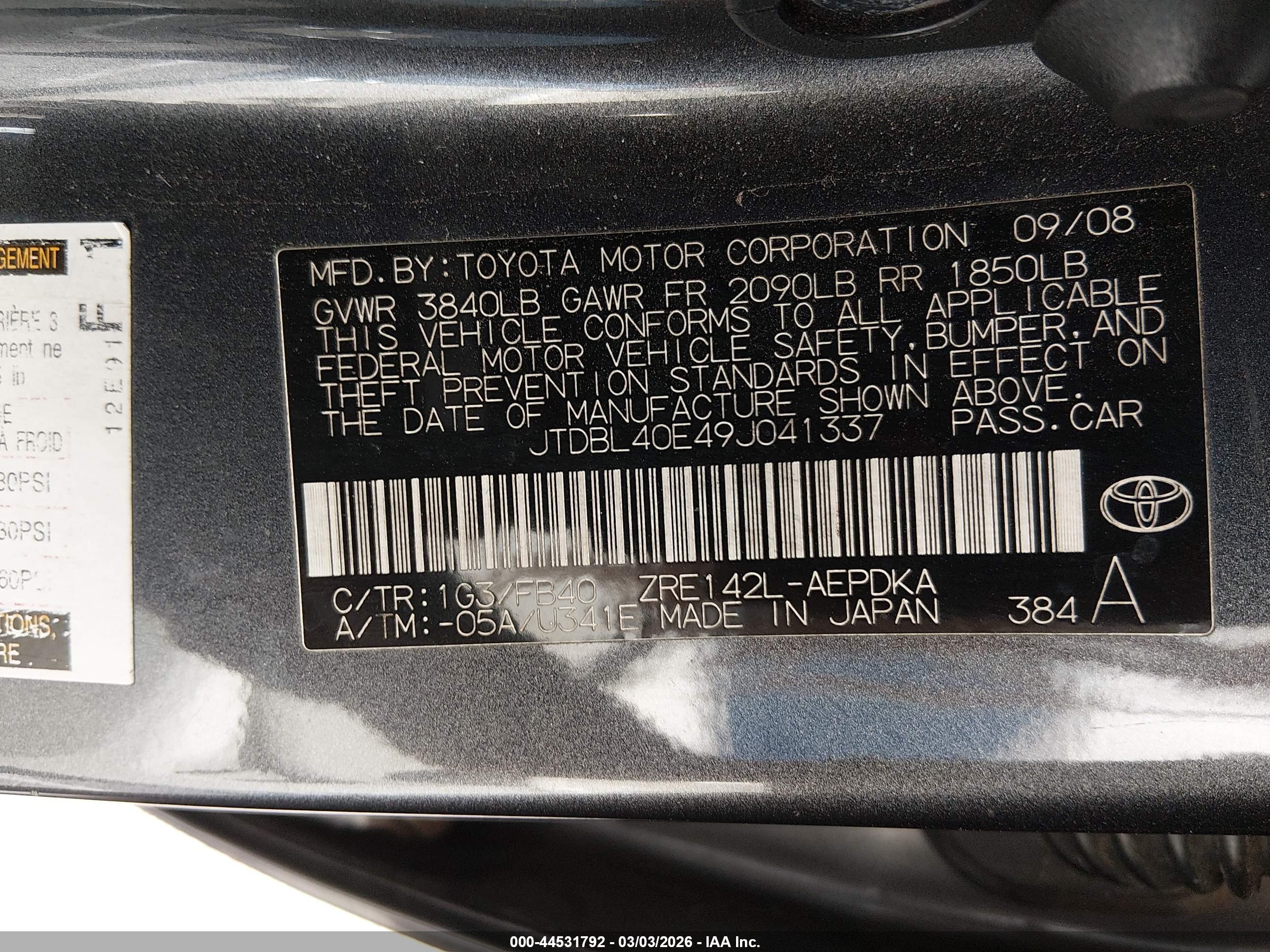 TOYOTA COROLLA image 9