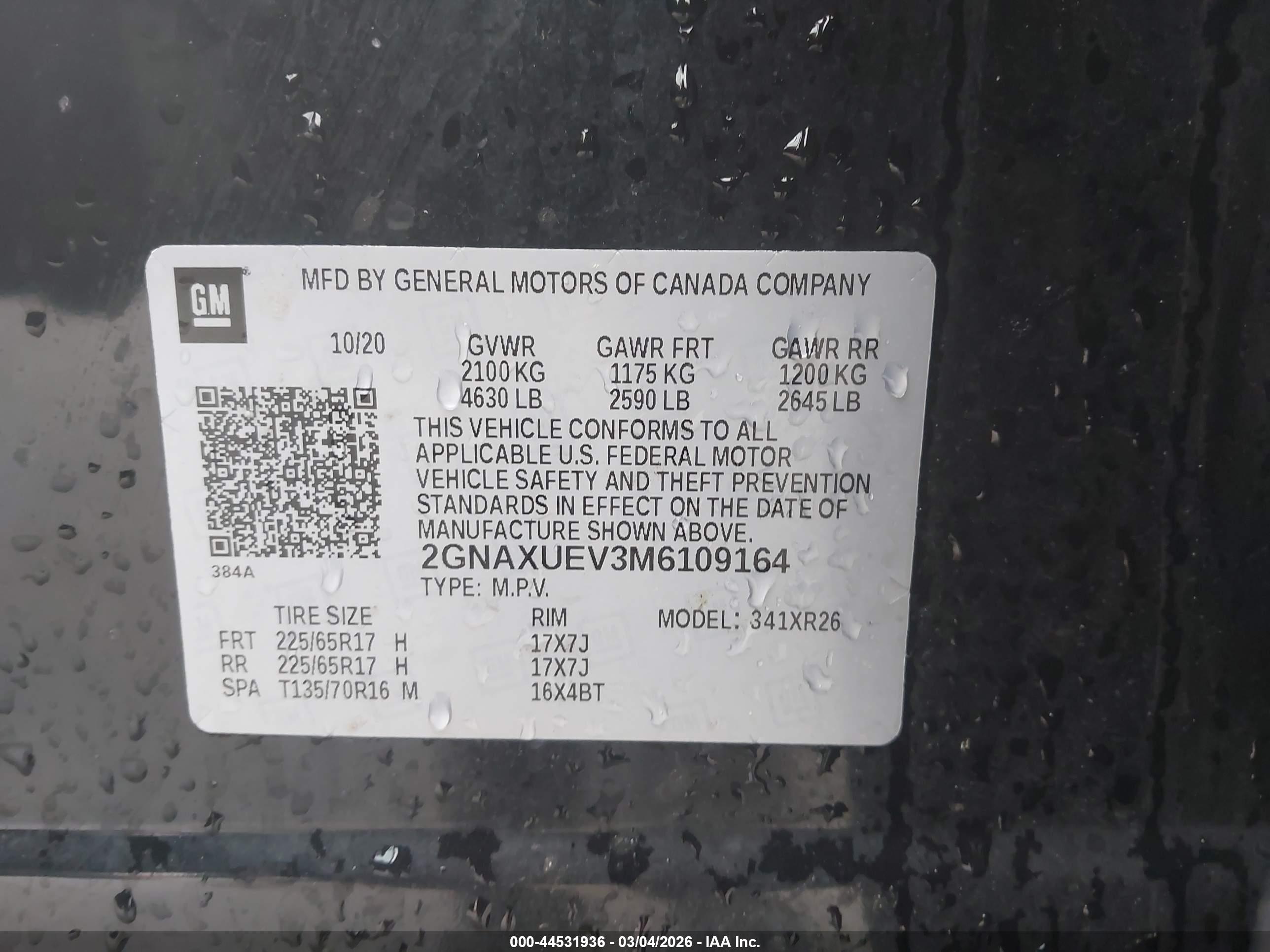 CHEVROLET EQUINOX image 9
