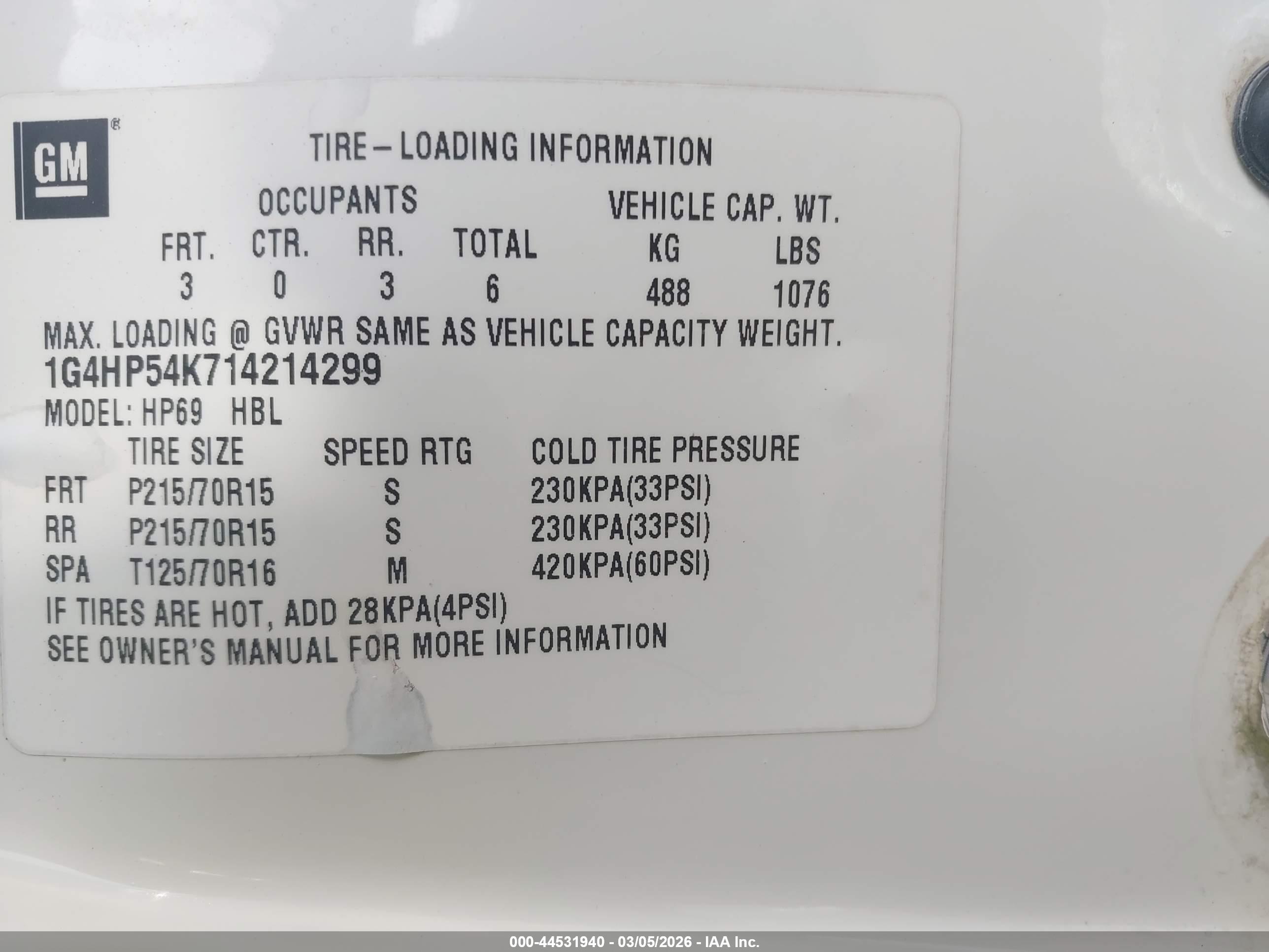 BUICK LESABRE image 9