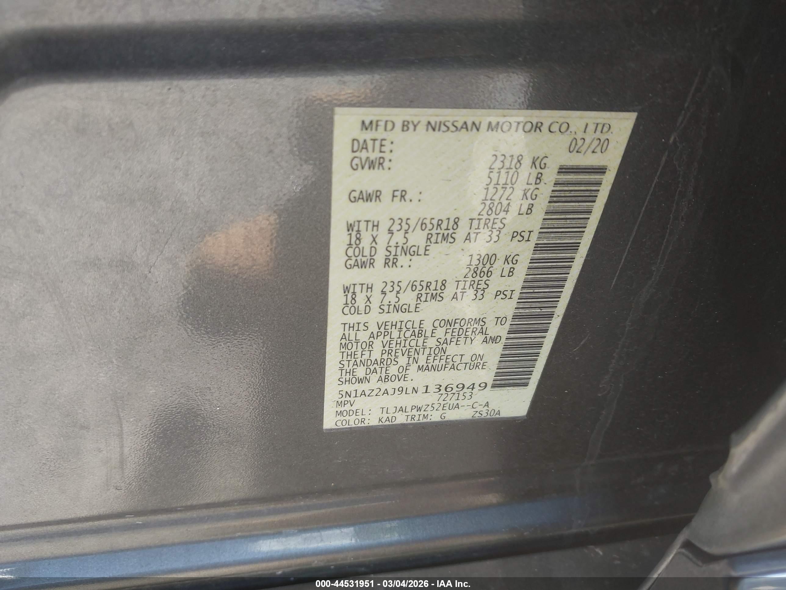 NISSAN MURANO image 9