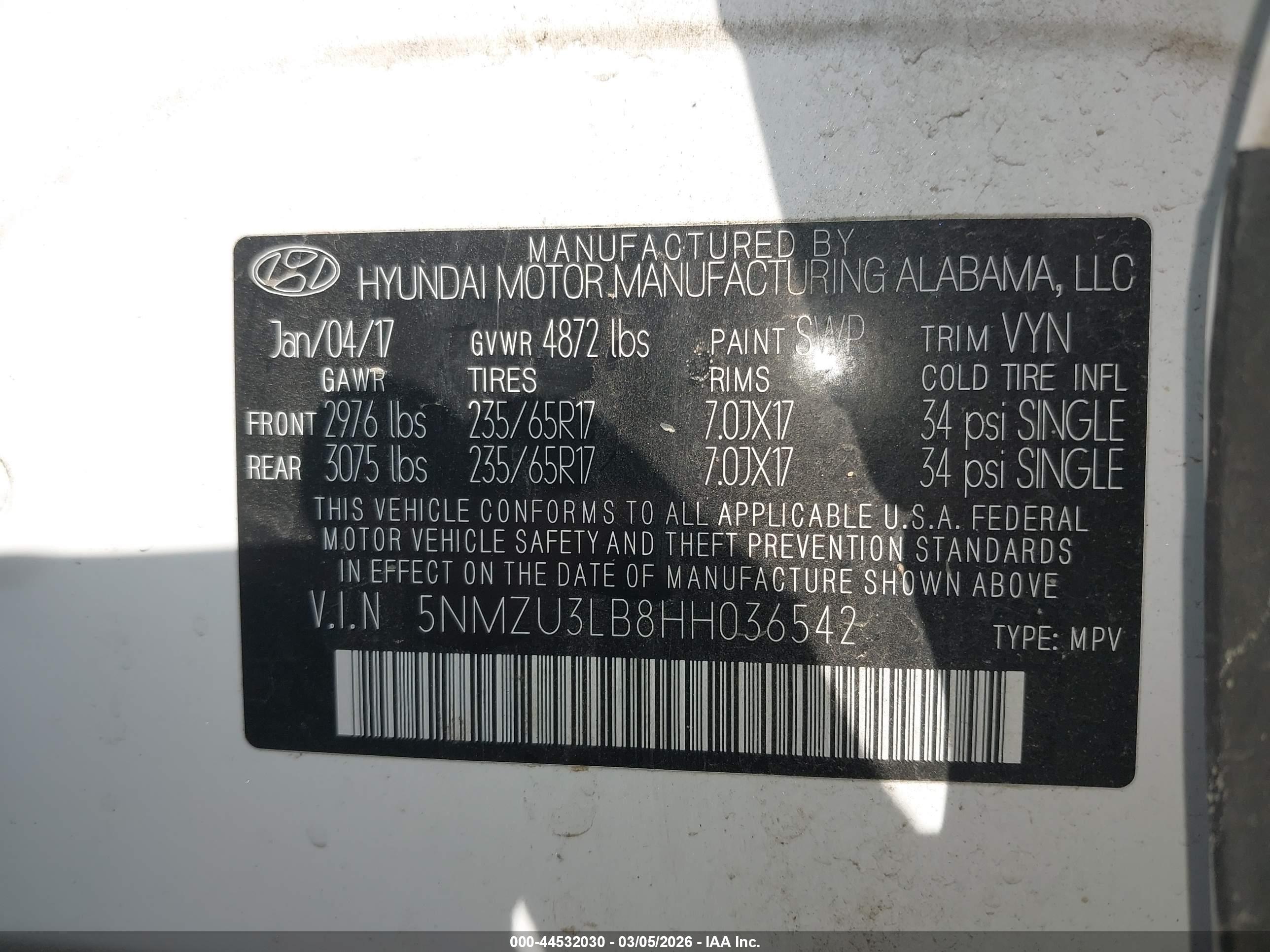 HYUNDAI SANTA image 9
