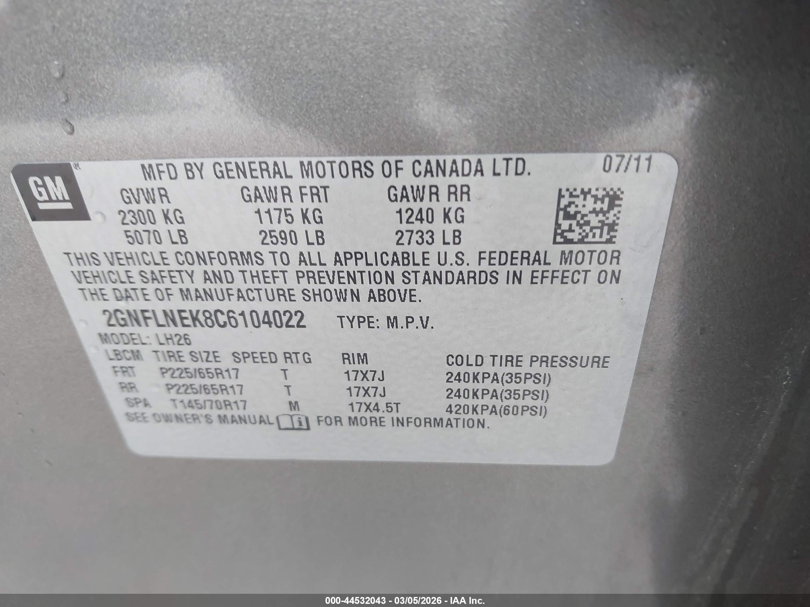 CHEVROLET EQUINOX image 9