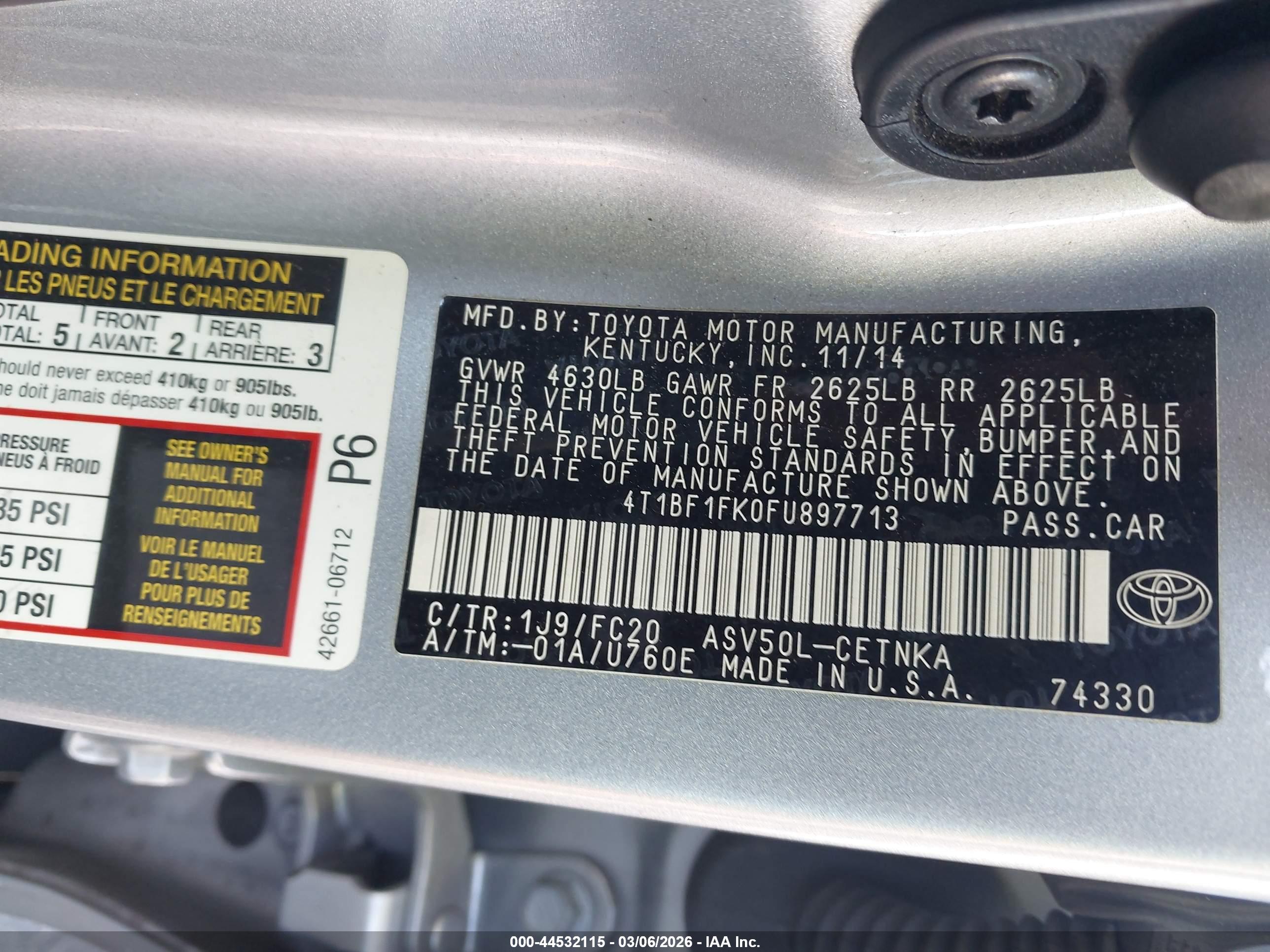 TOYOTA CAMRY image 9