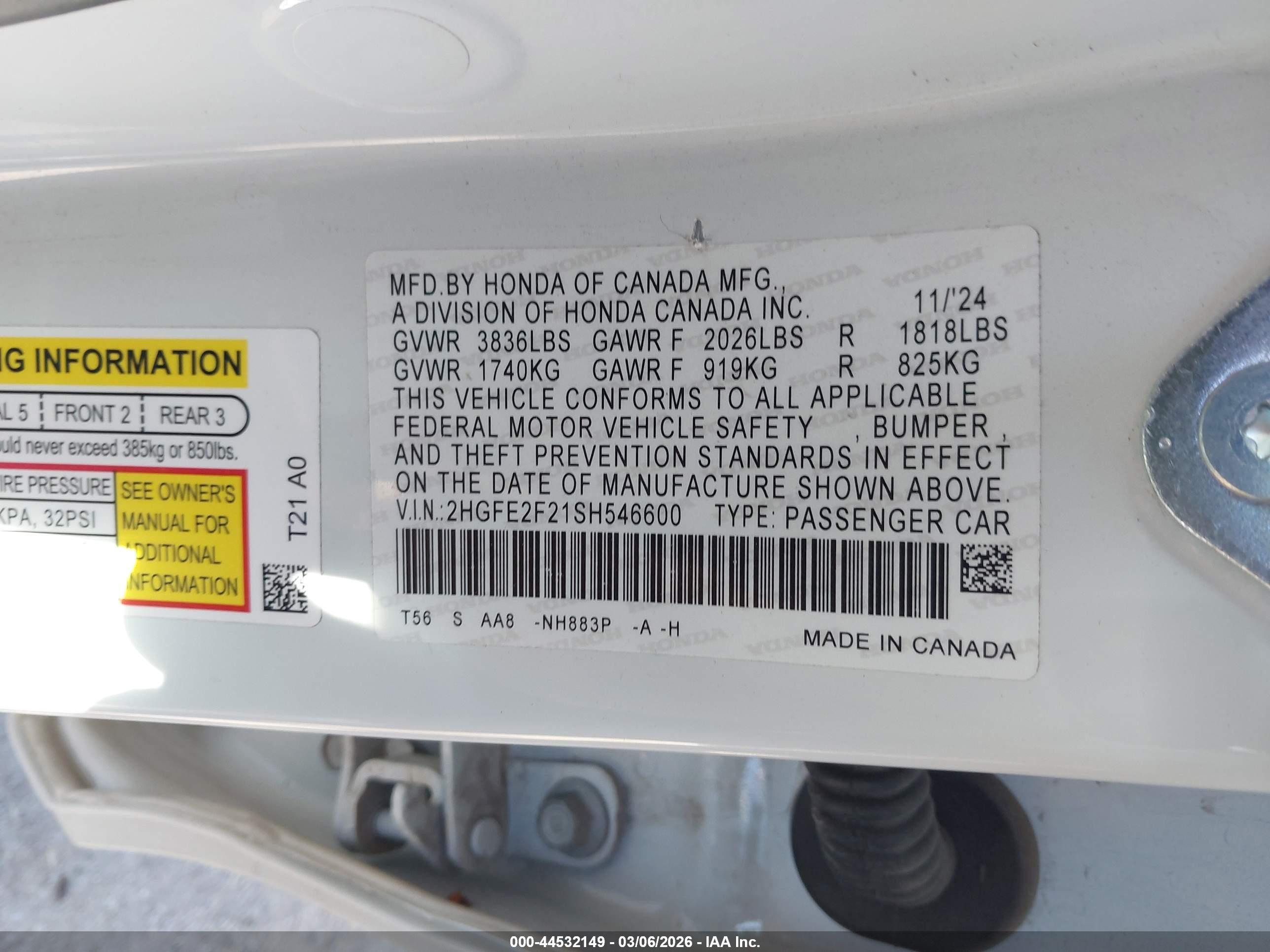 HONDA CIVIC image 9