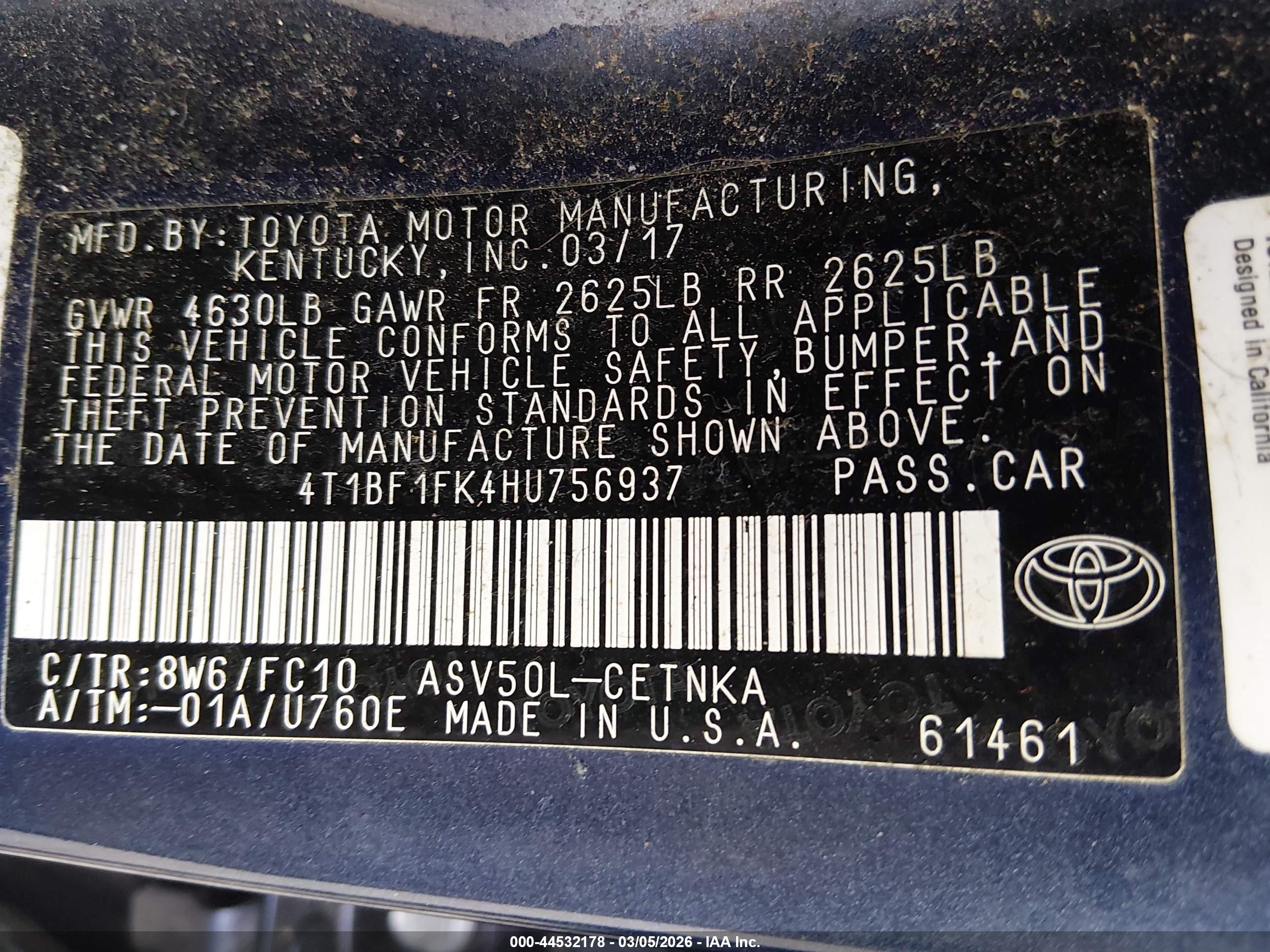TOYOTA CAMRY image 9