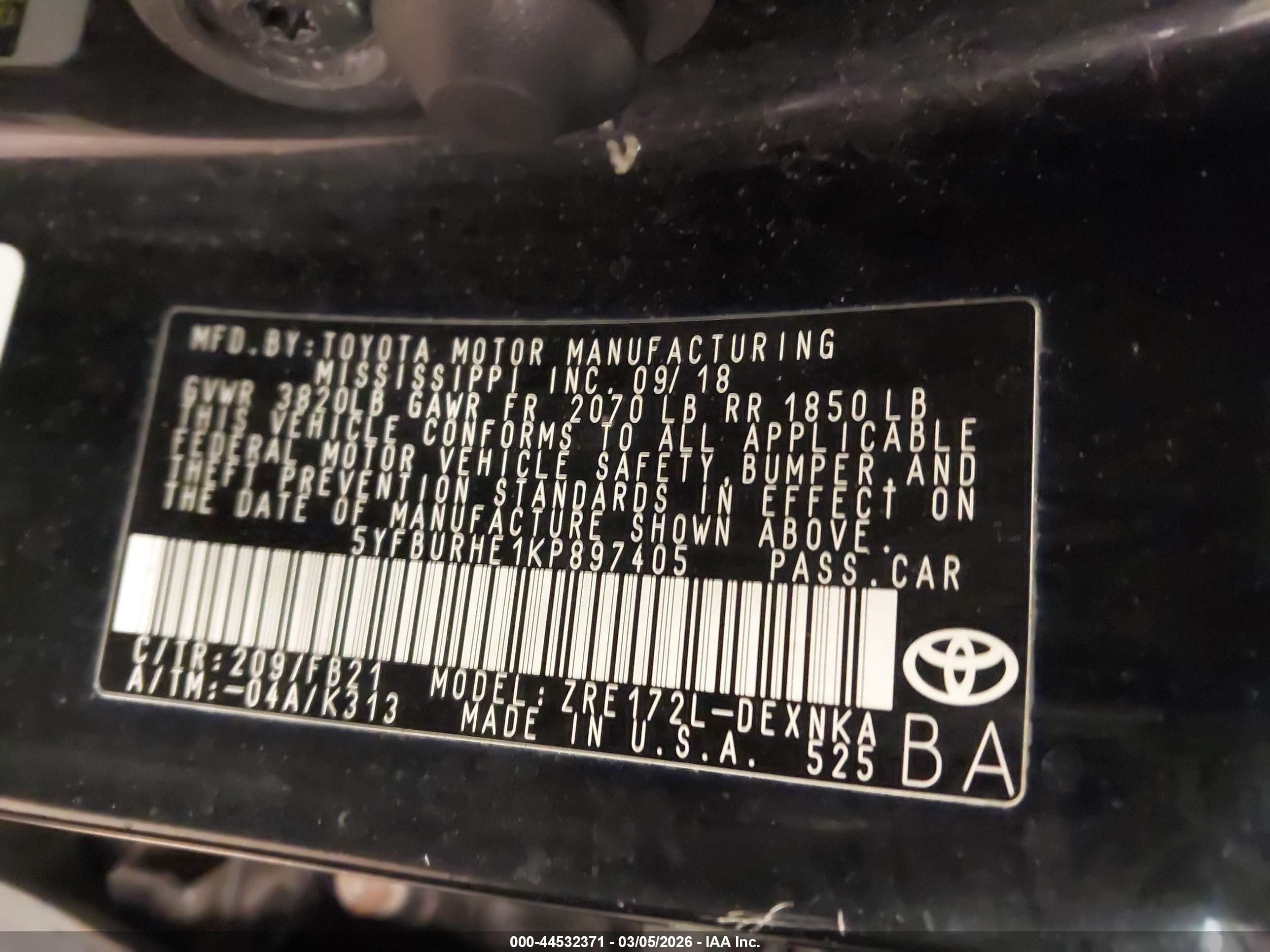 TOYOTA COROLLA image 9