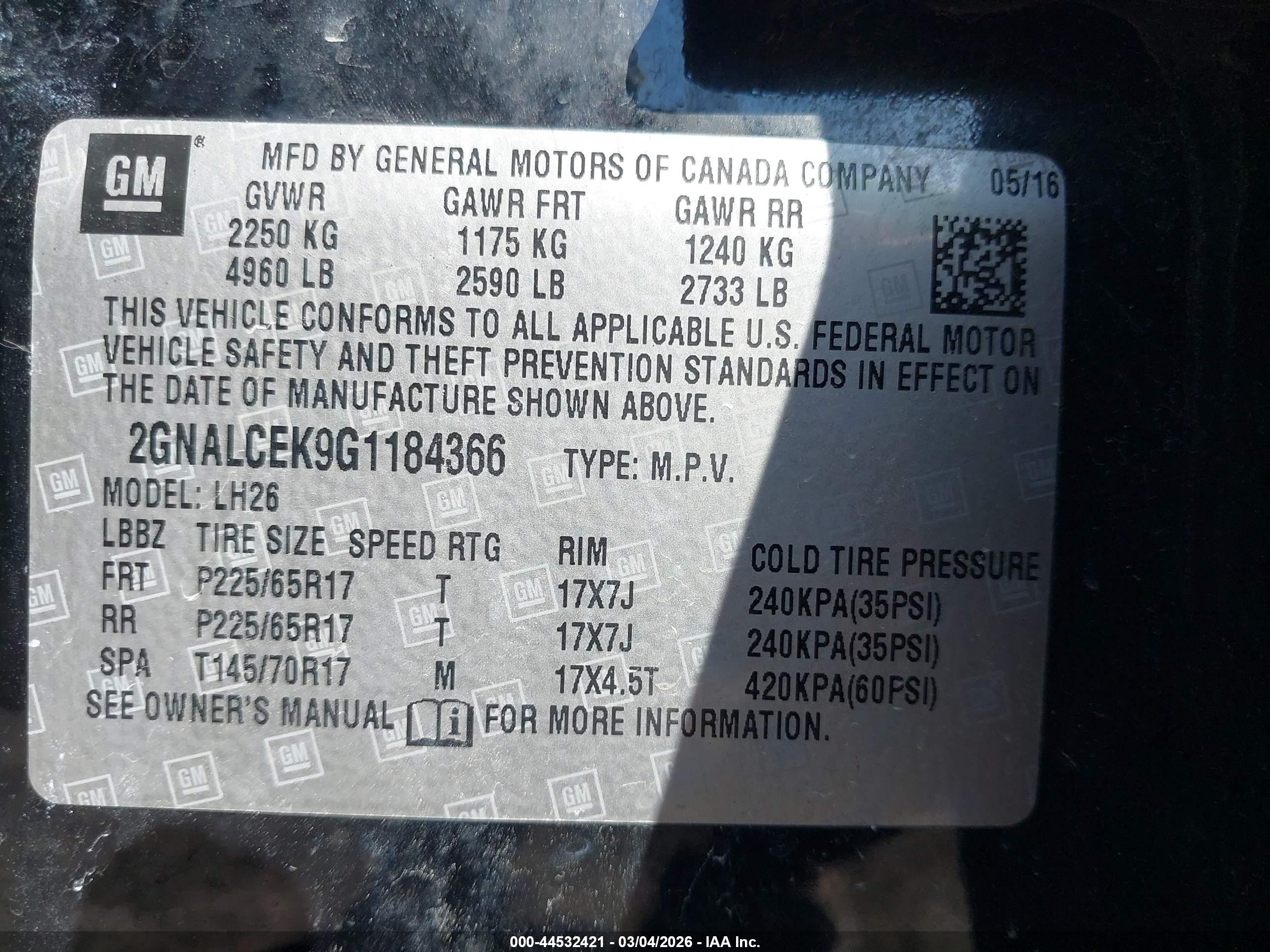 CHEVROLET EQUINOX image 9