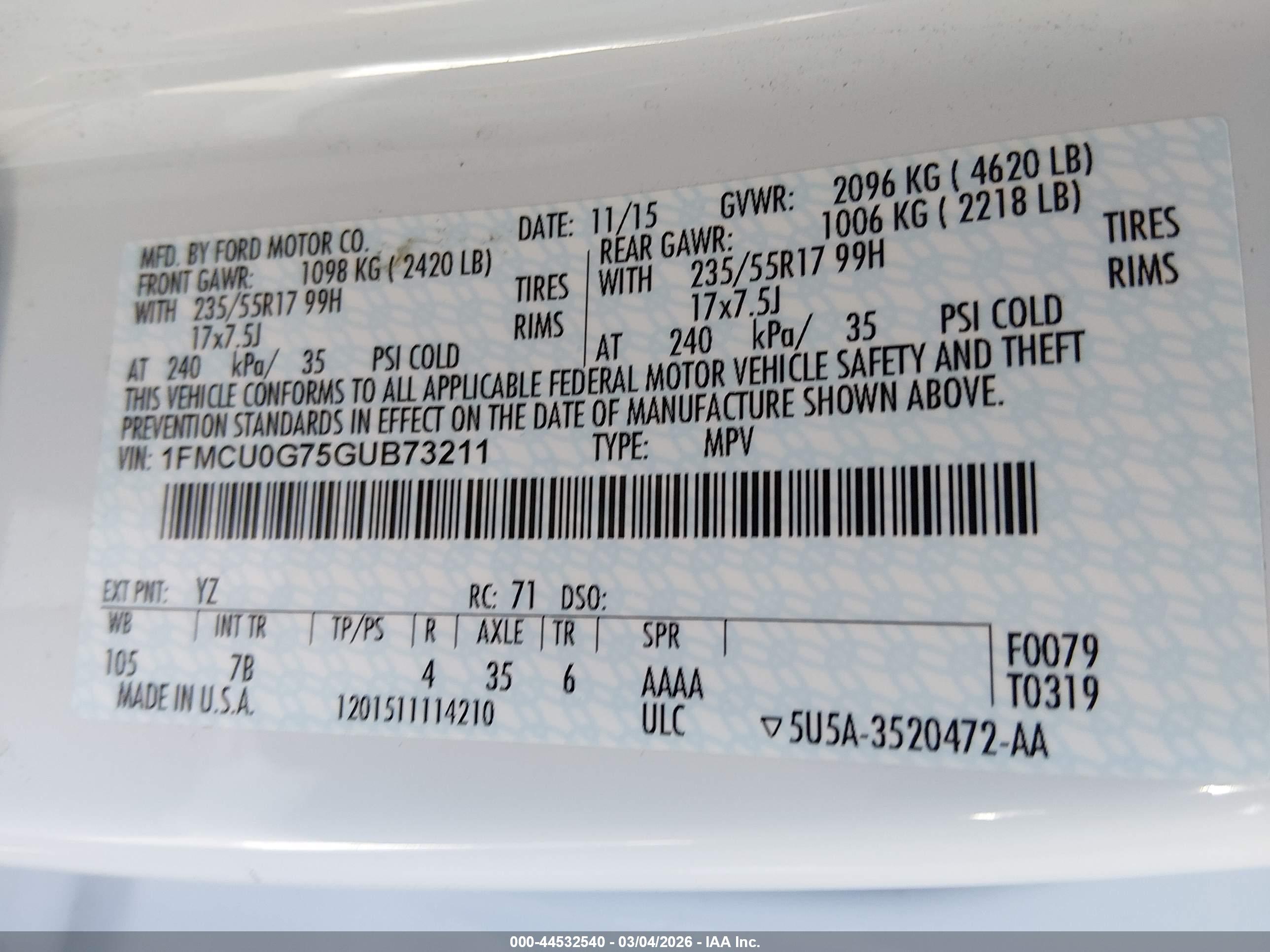 FORD ESCAPE image 9
