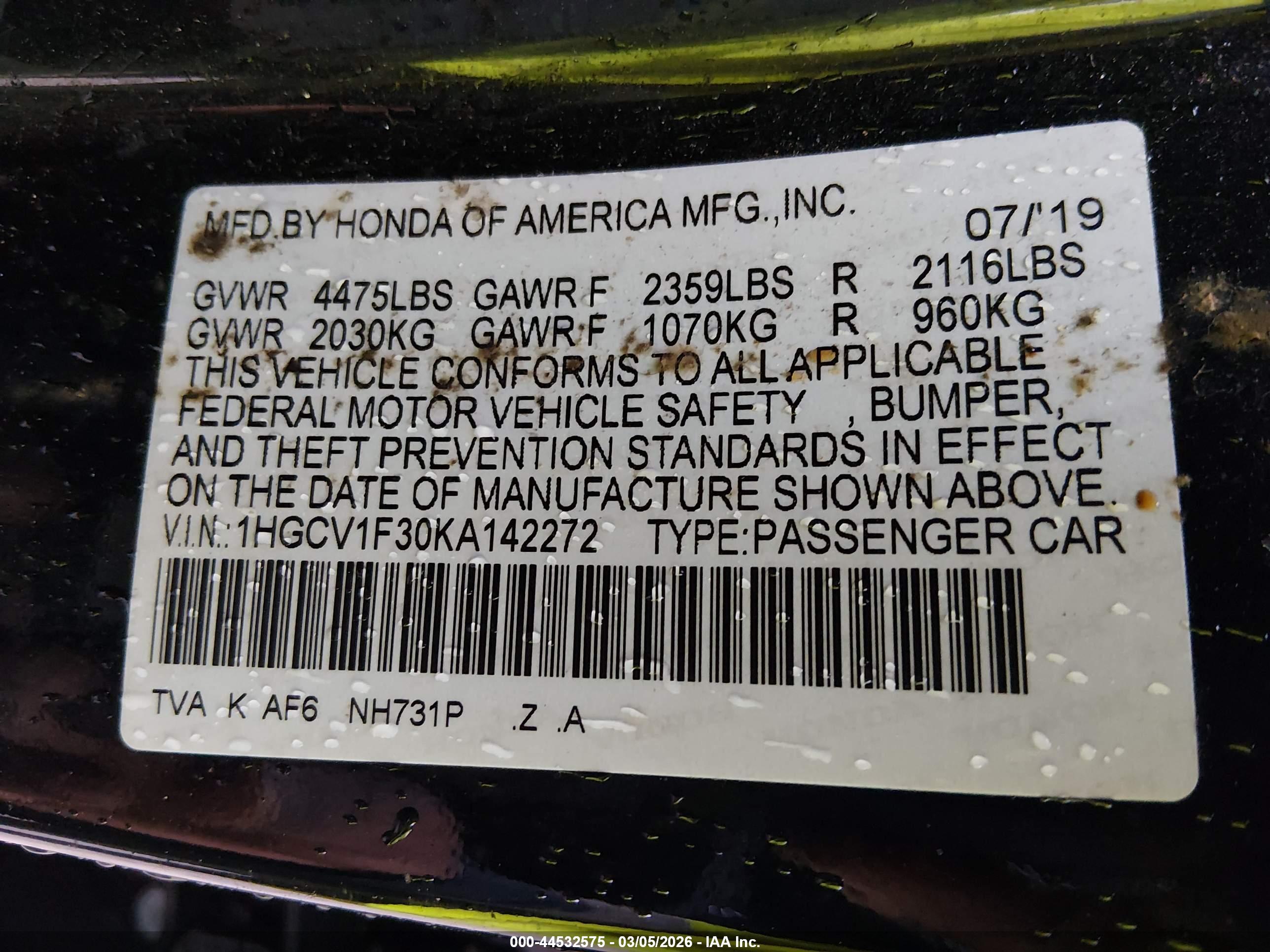 HONDA ACCORD image 9