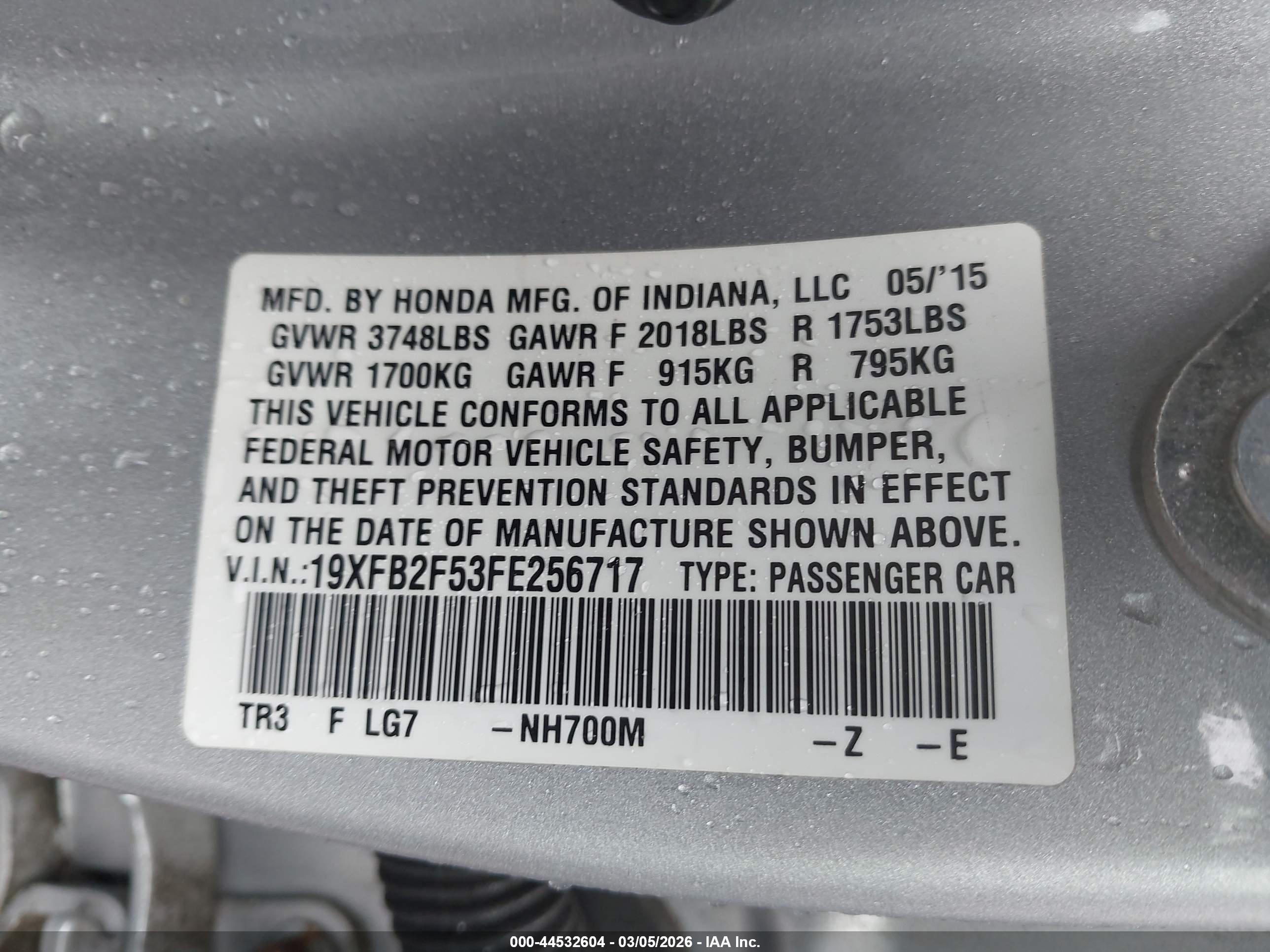 HONDA CIVIC image 9