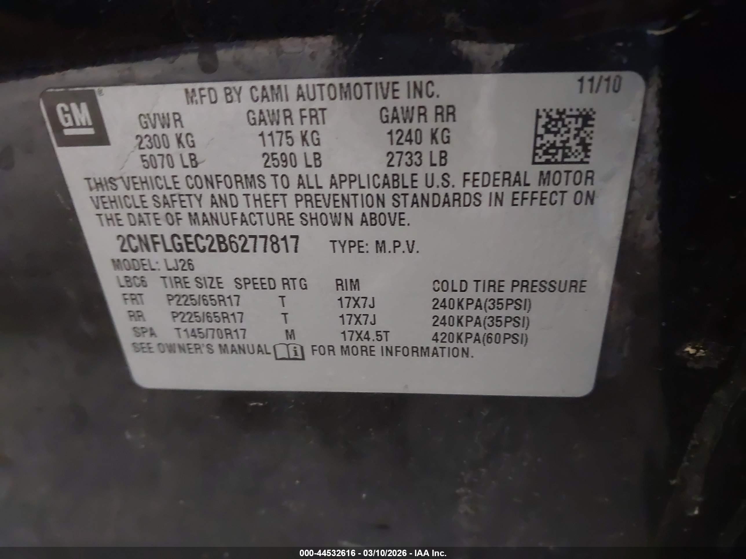 CHEVROLET EQUINOX image 9