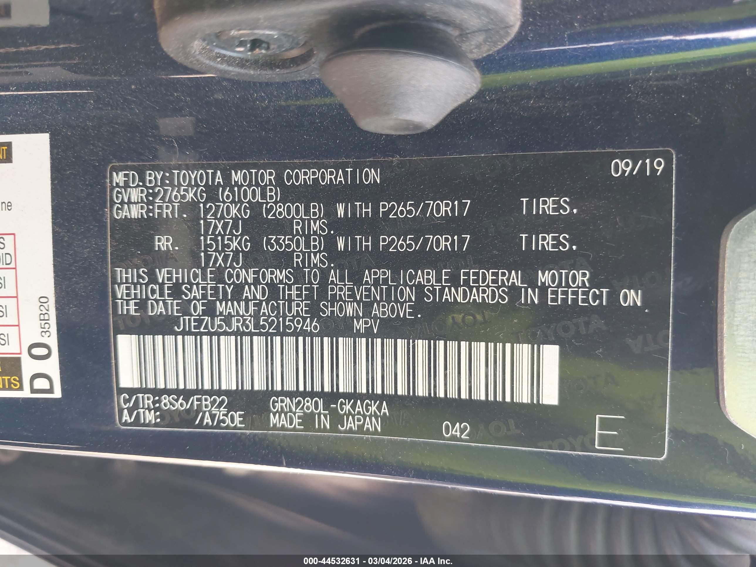 TOYOTA 4RUNNER image 9