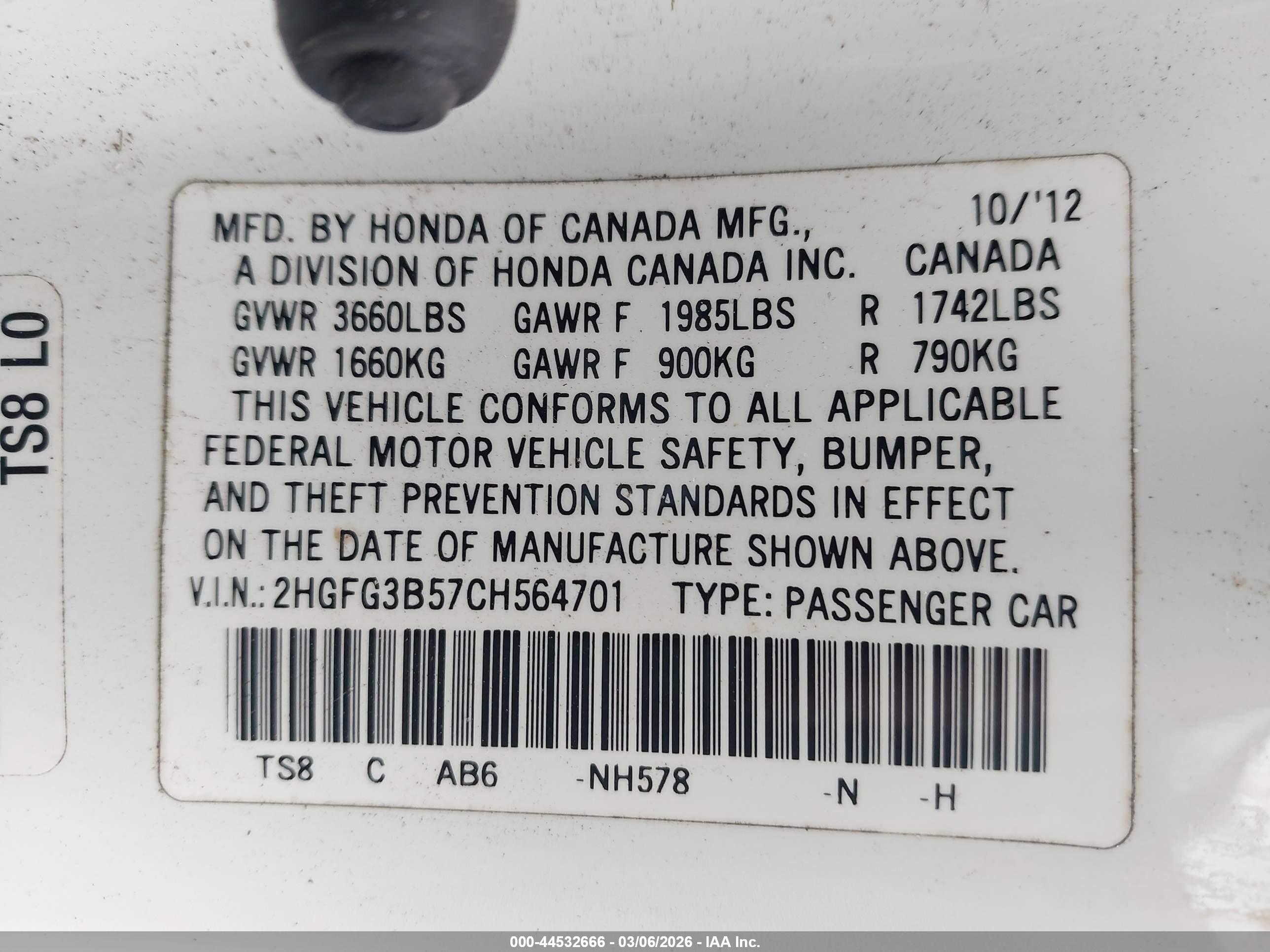 HONDA CIVIC image 9