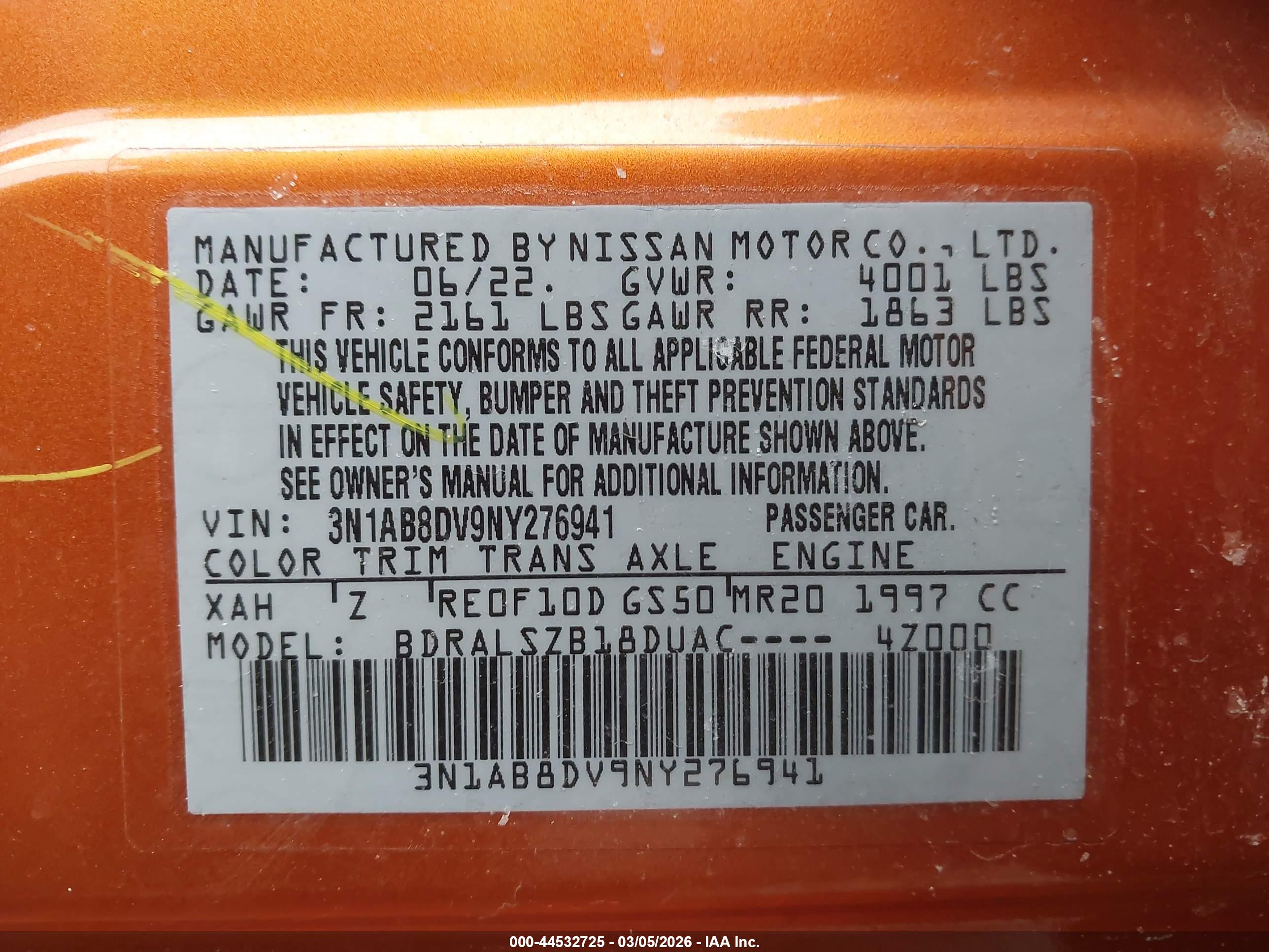 NISSAN SENTRA image 9
