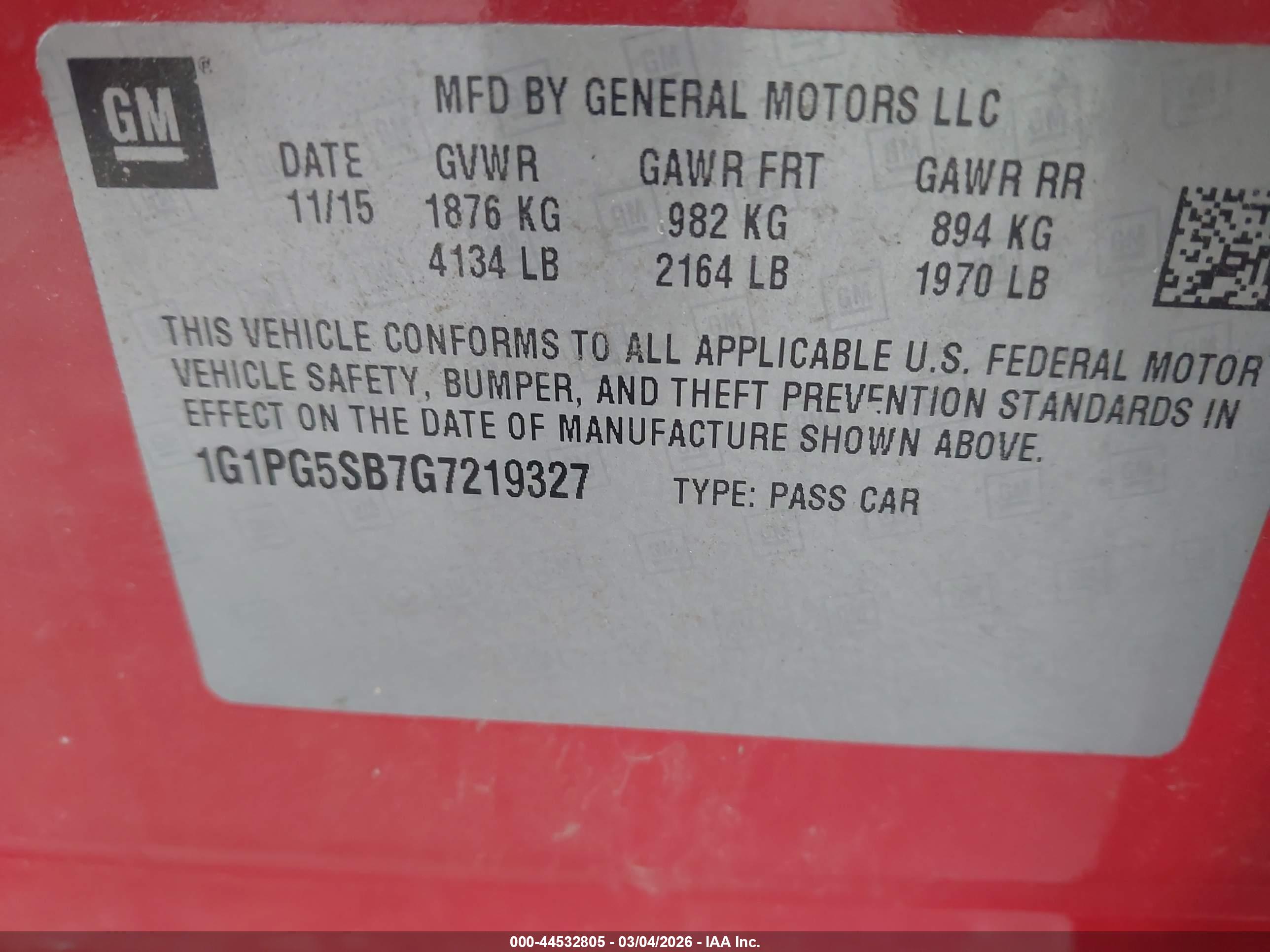 CHEVROLET CRUZE image 9