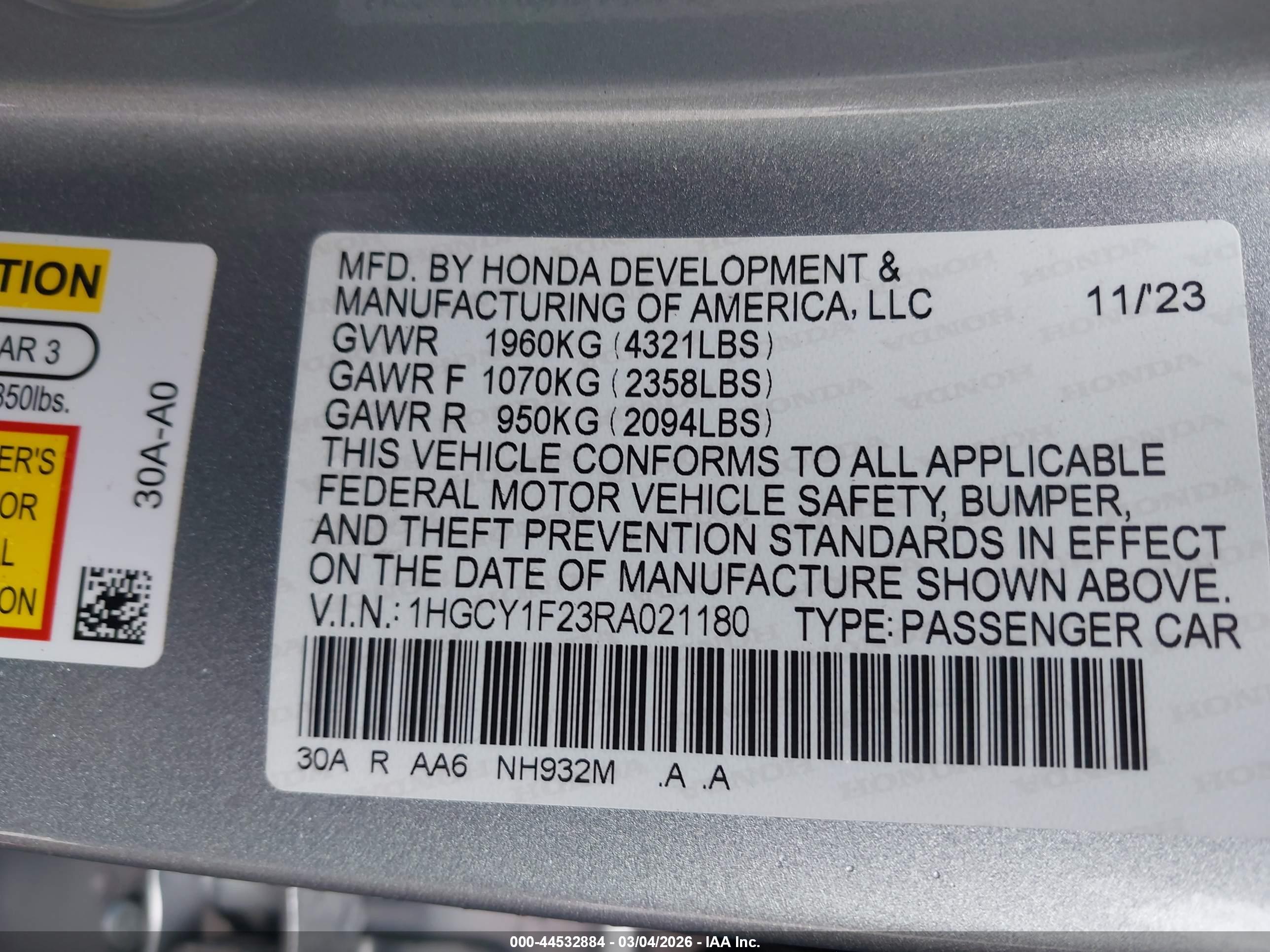 HONDA ACCORD image 9