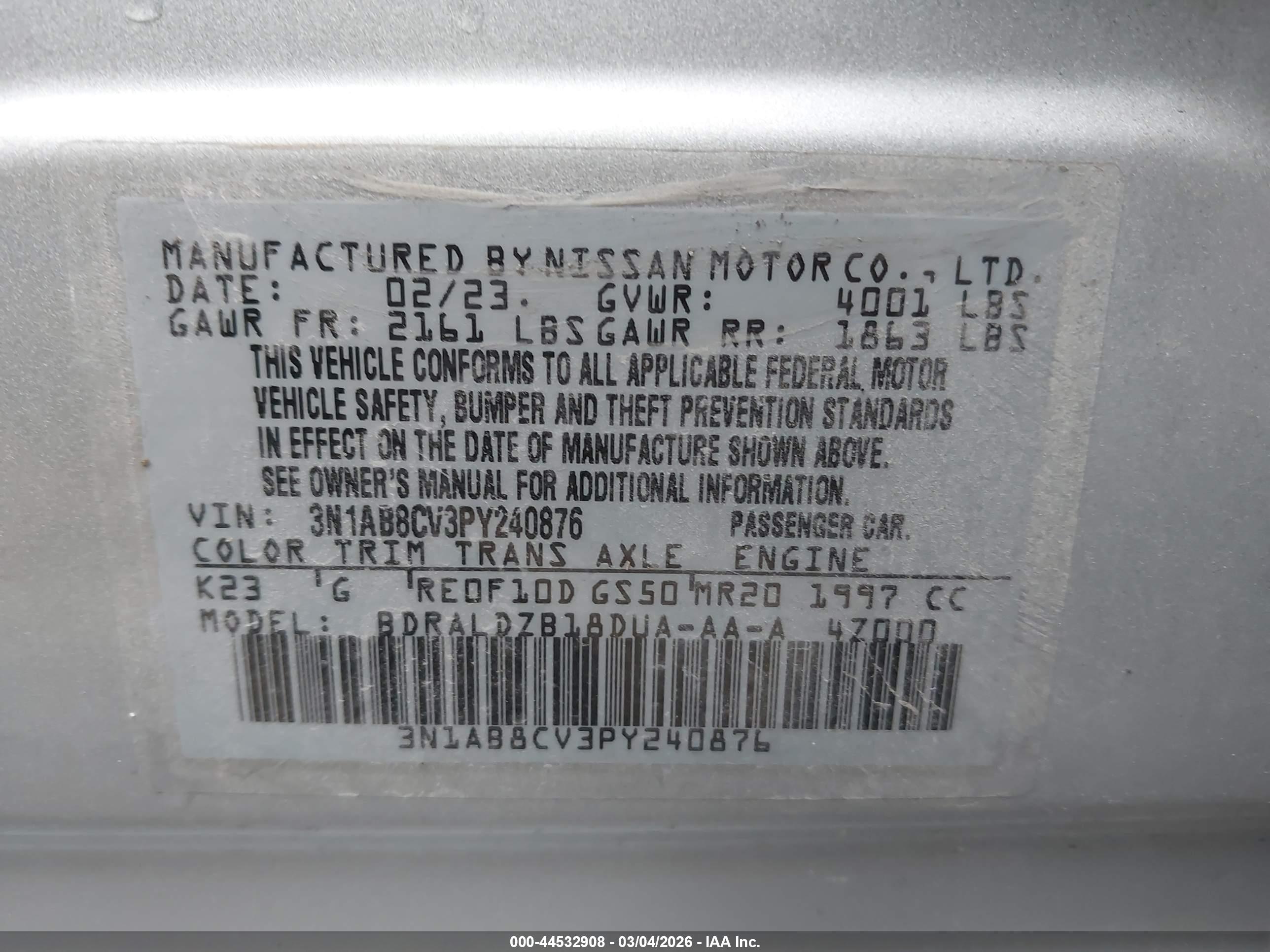 NISSAN SENTRA image 9