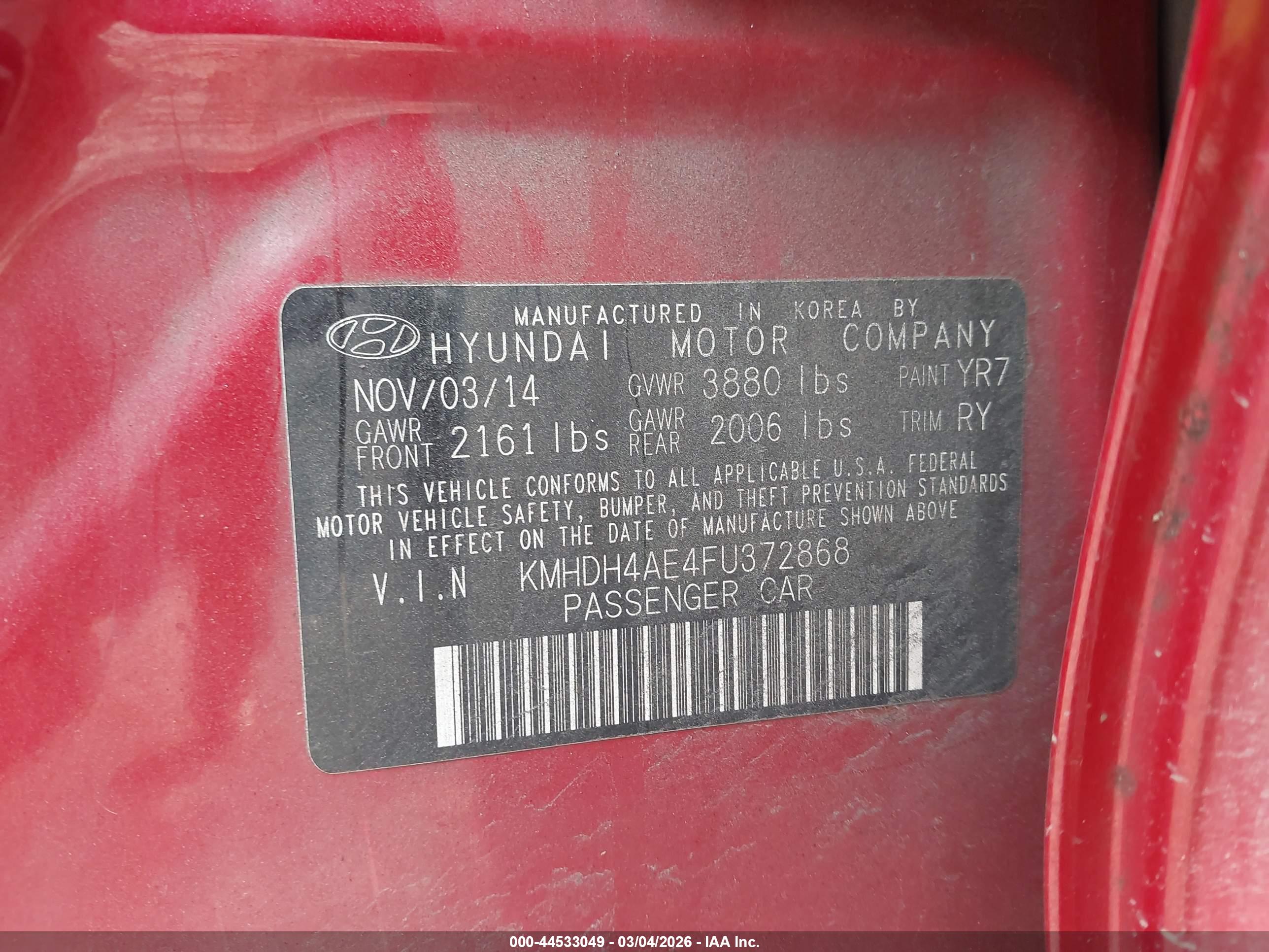 HYUNDAI ELANTRA image 9