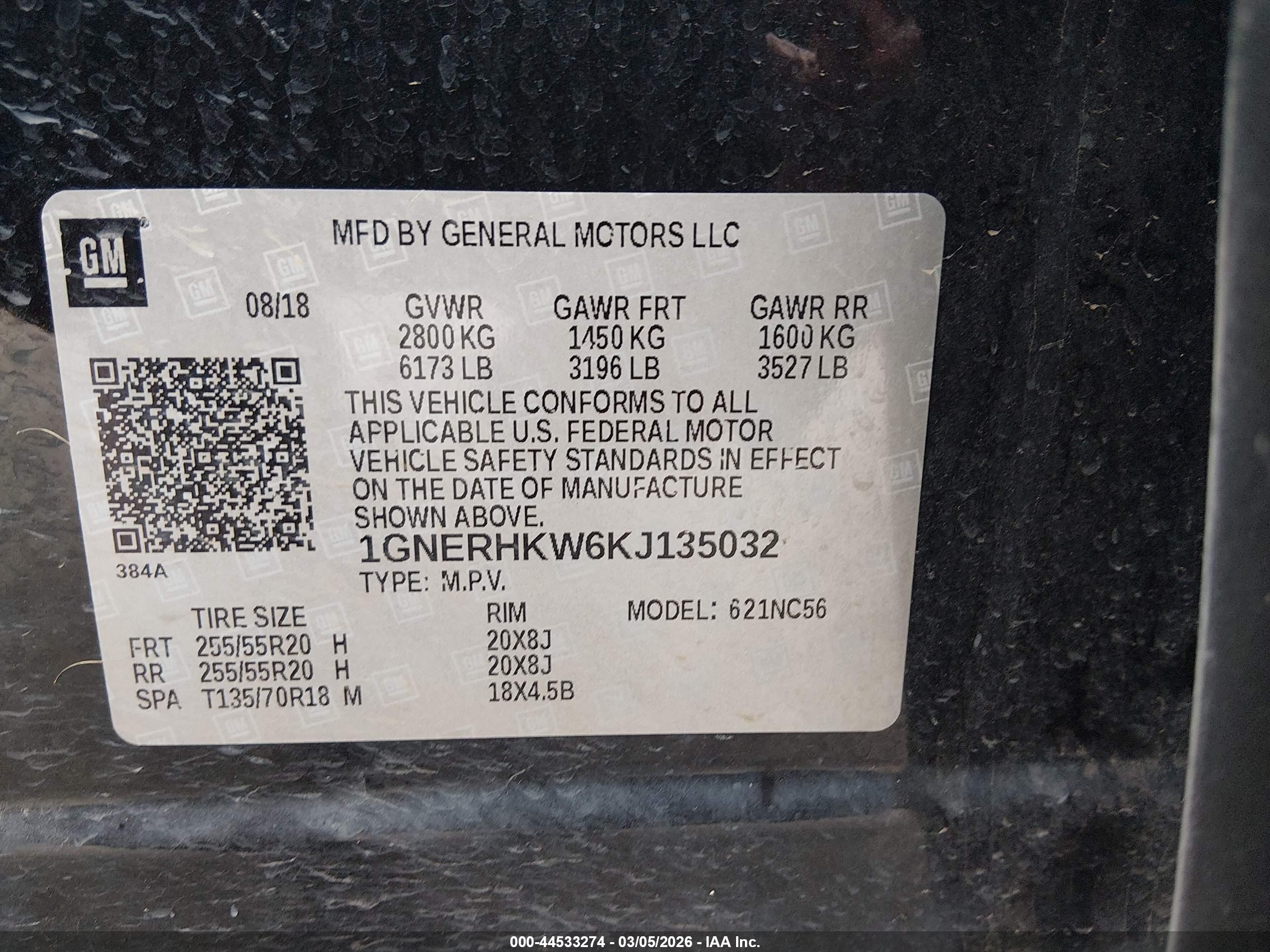 CHEVROLET TRAVERSE image 9