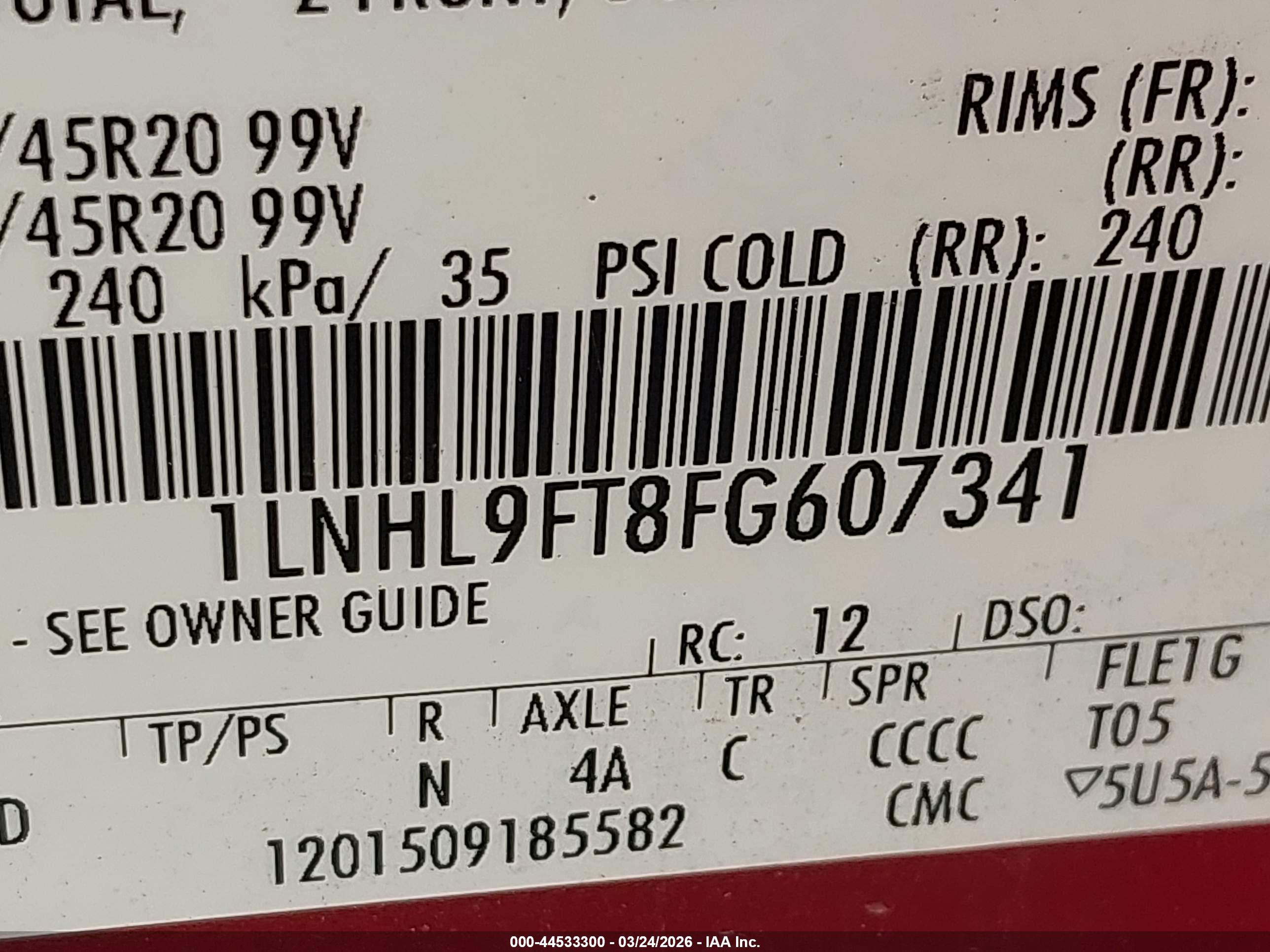LINCOLN MKS image 9