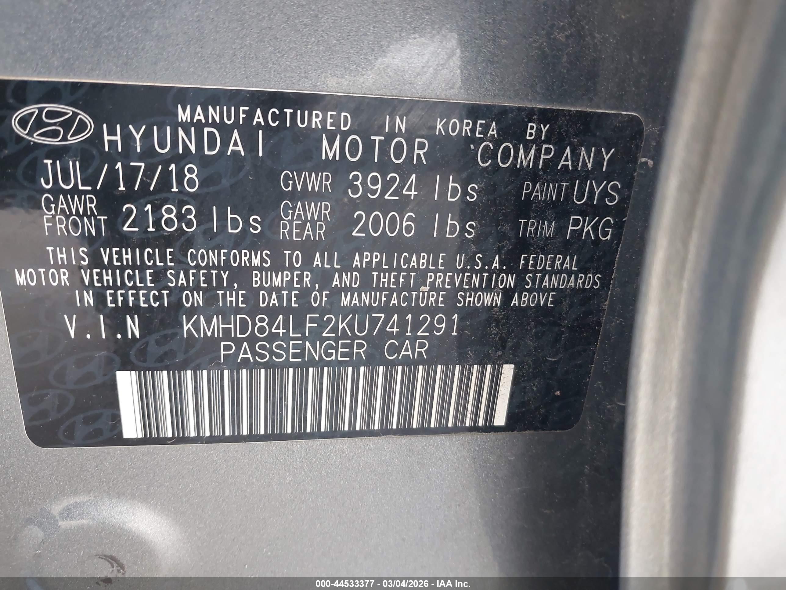 HYUNDAI ELANTRA image 9