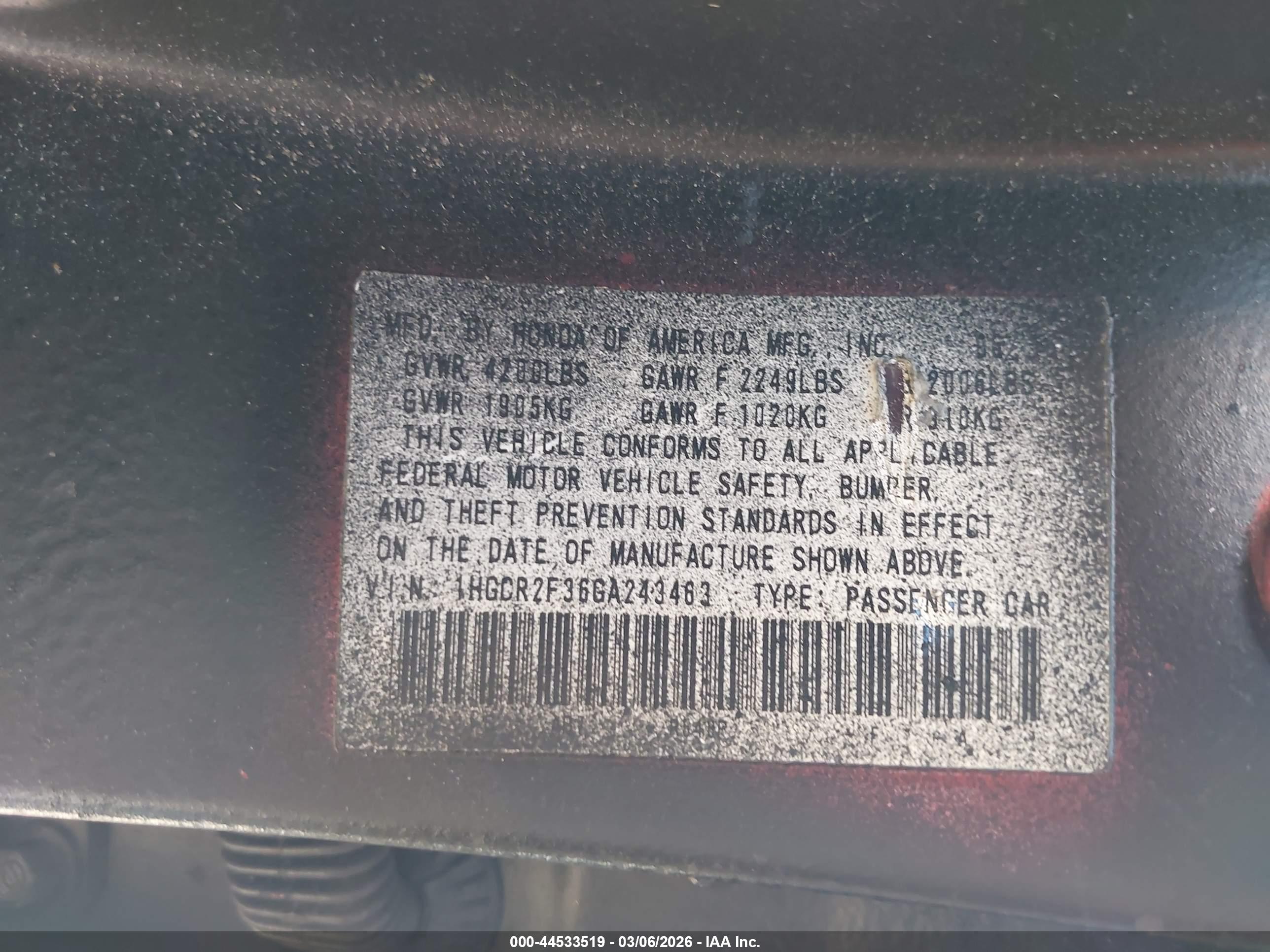 HONDA ACCORD image 9