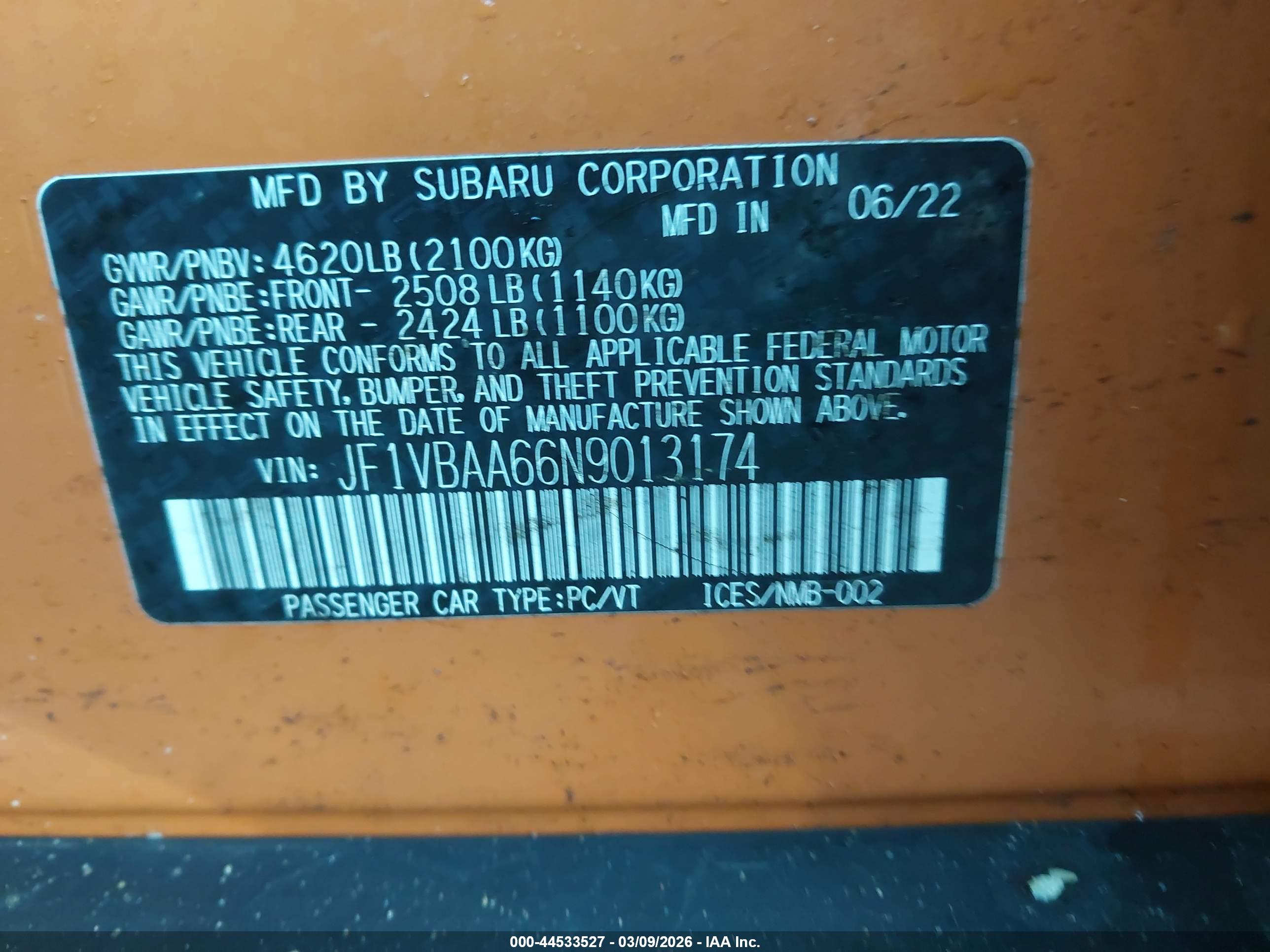 SUBARU WRX image 9