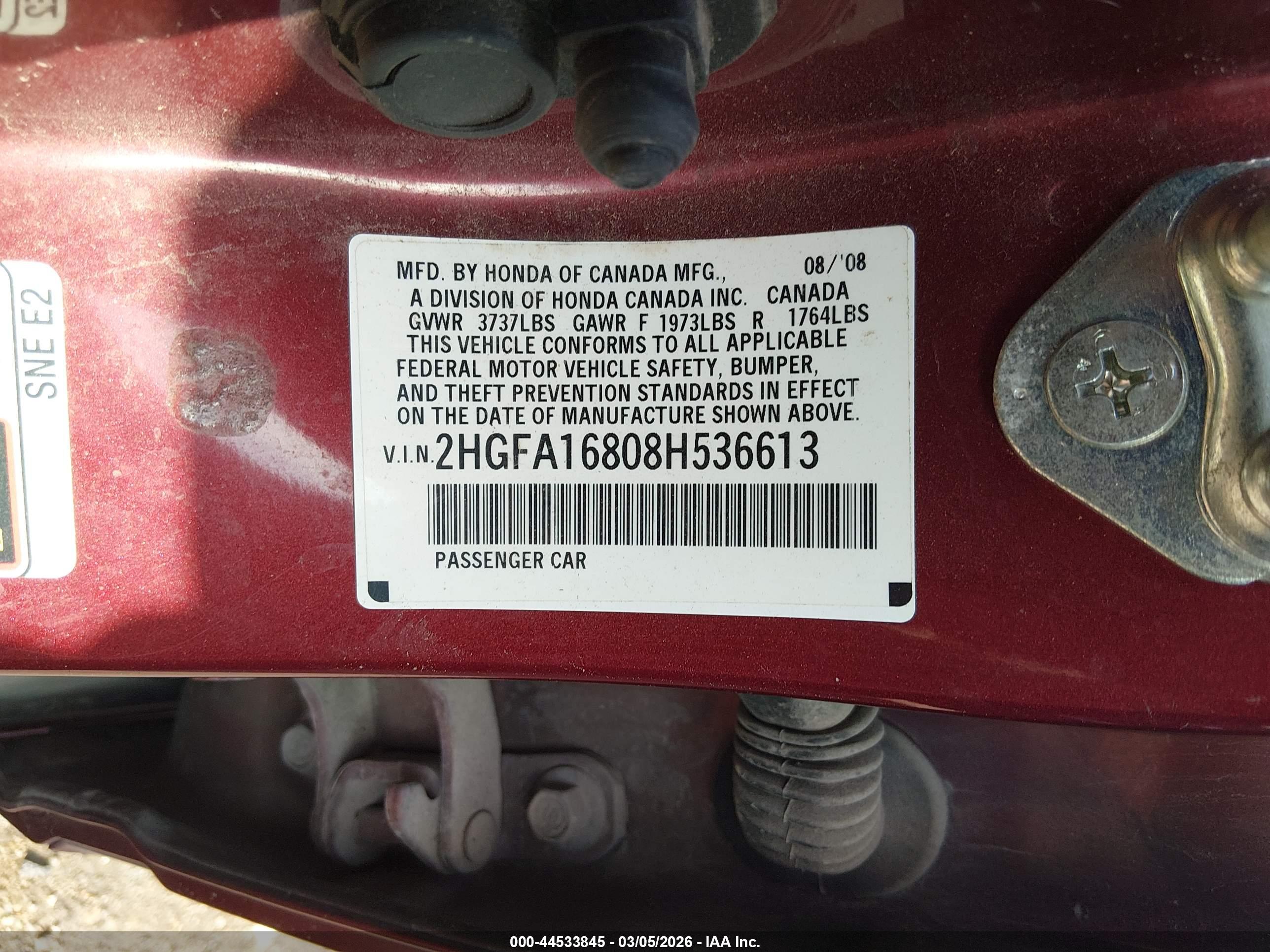 HONDA CIVIC image 9