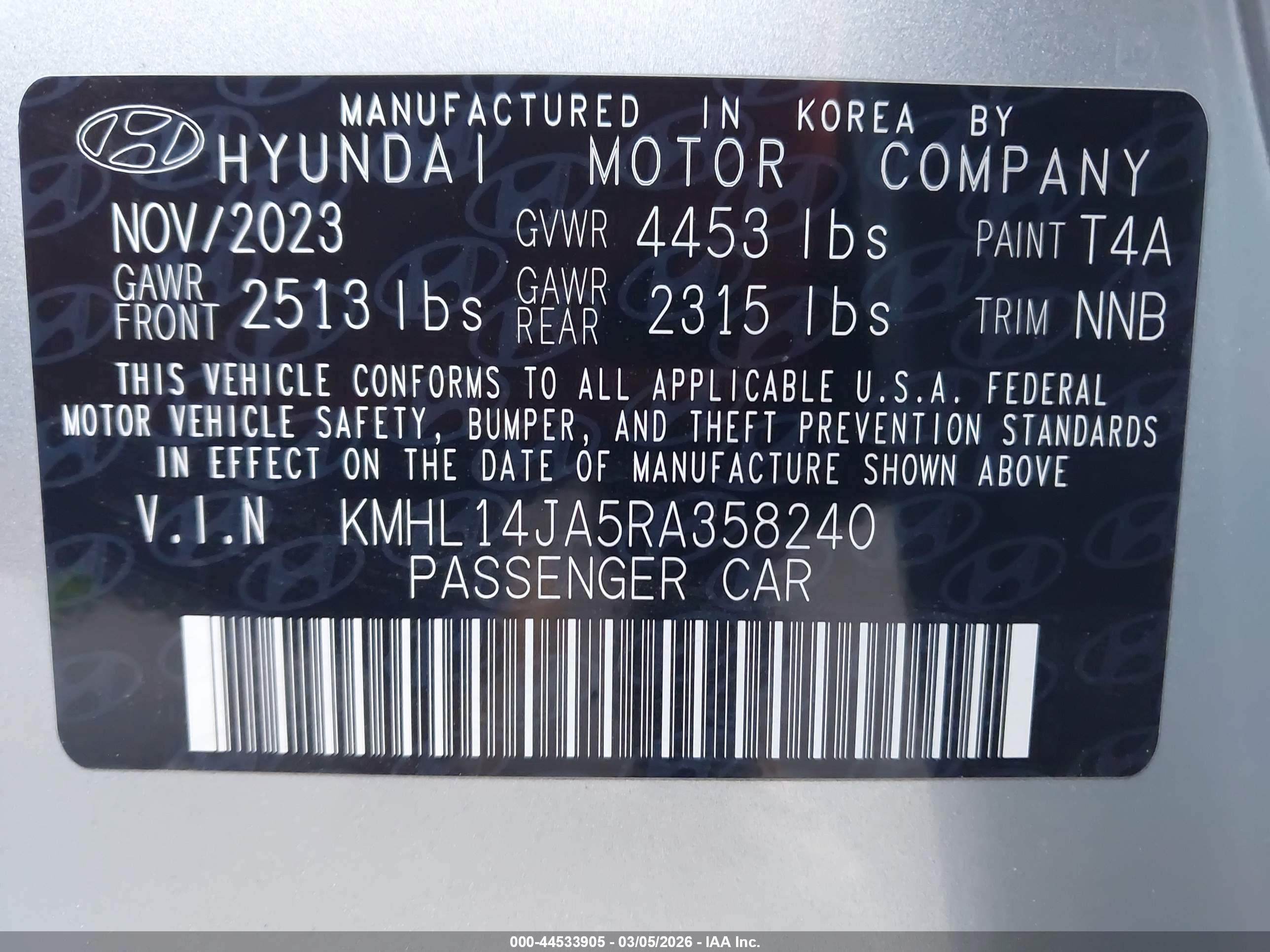 HYUNDAI SONATA image 9