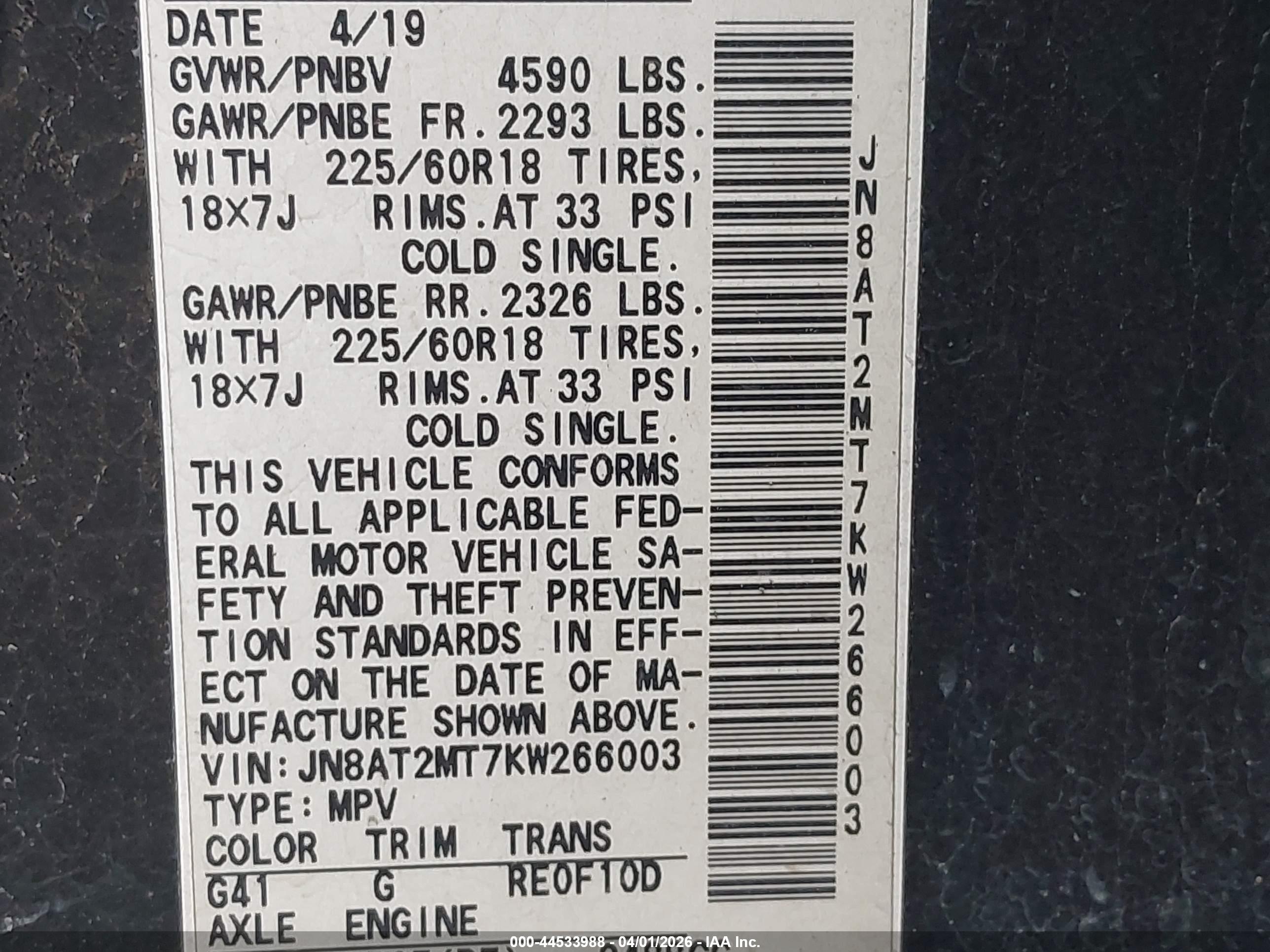 NISSAN ROGUE image 9