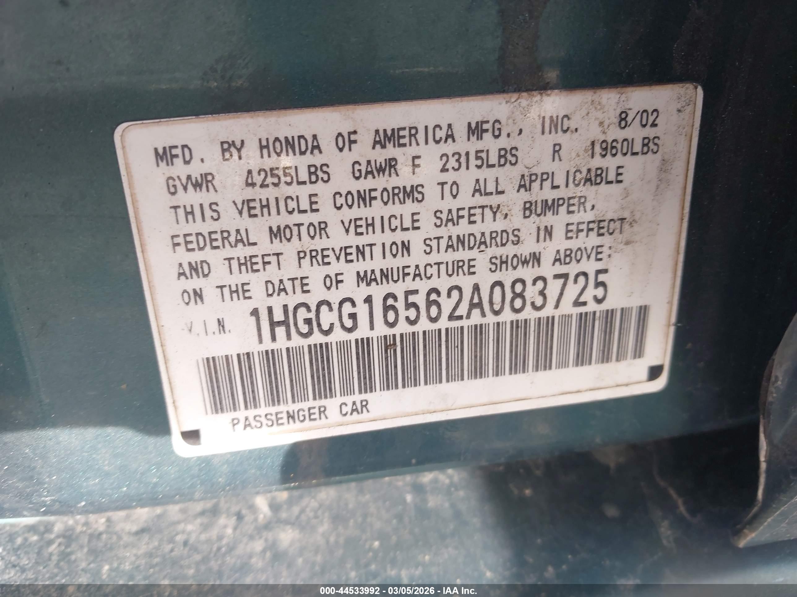 HONDA ACCORD image 9