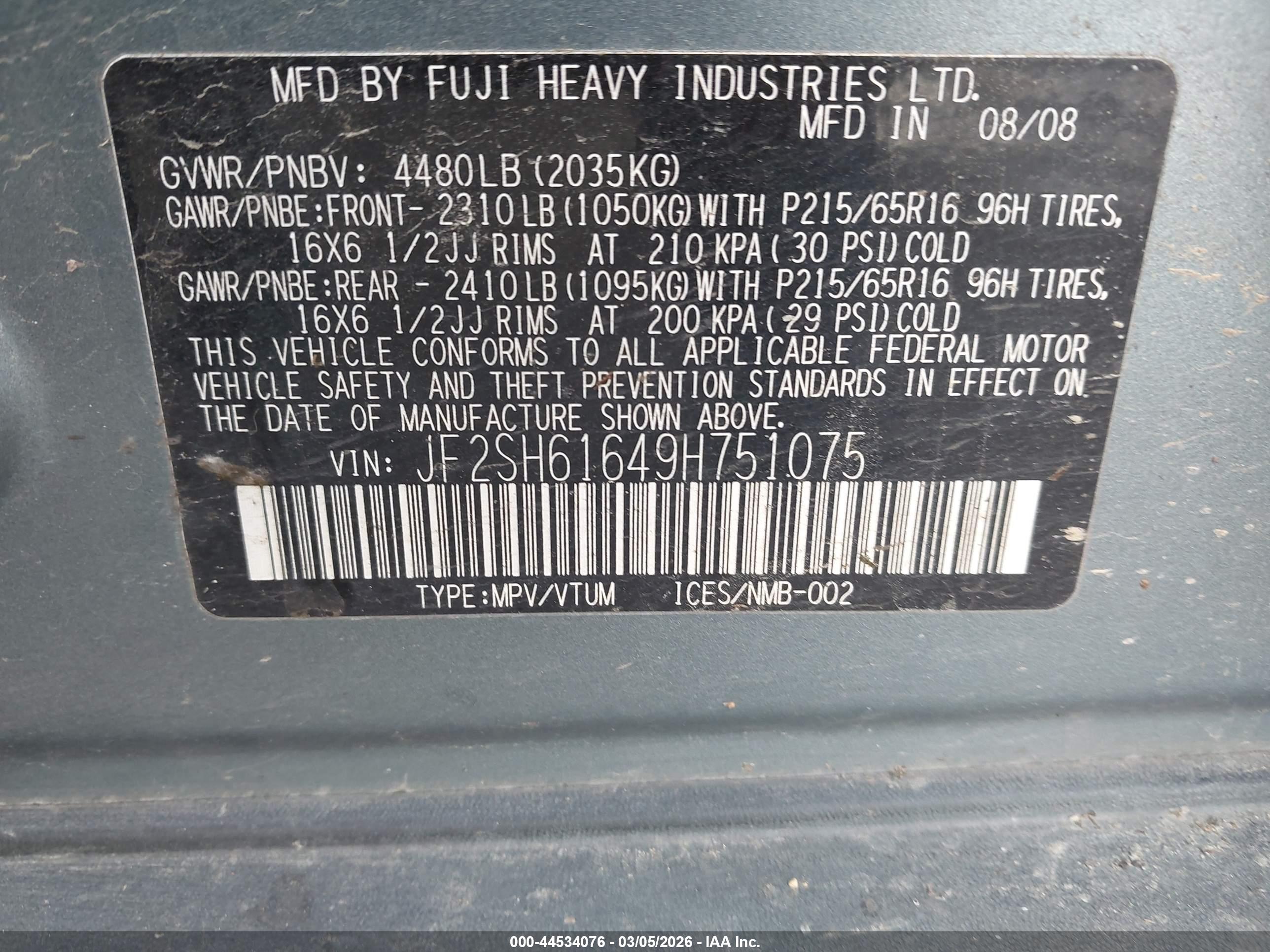 SUBARU FORESTER image 9