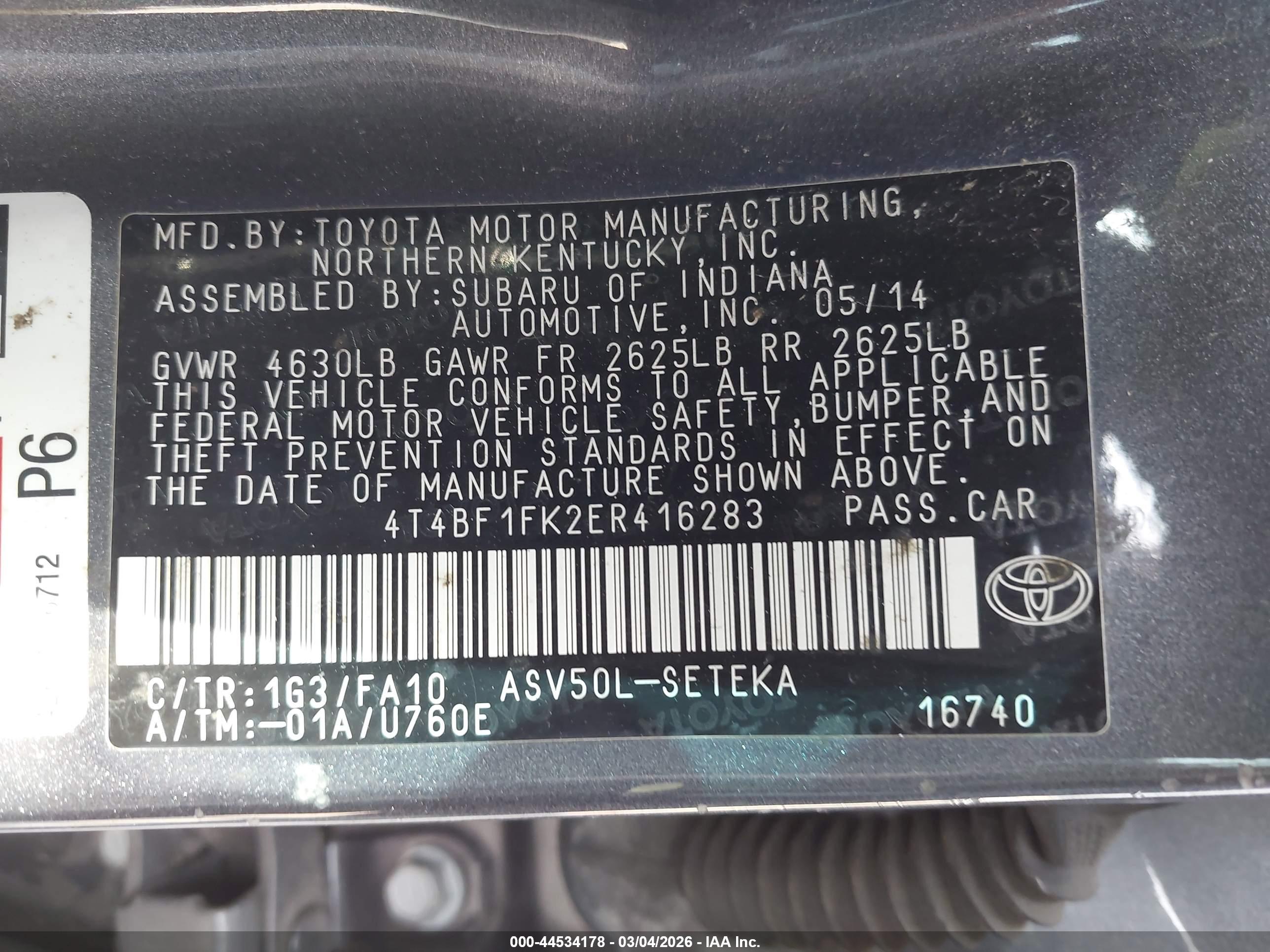 TOYOTA CAMRY image 9