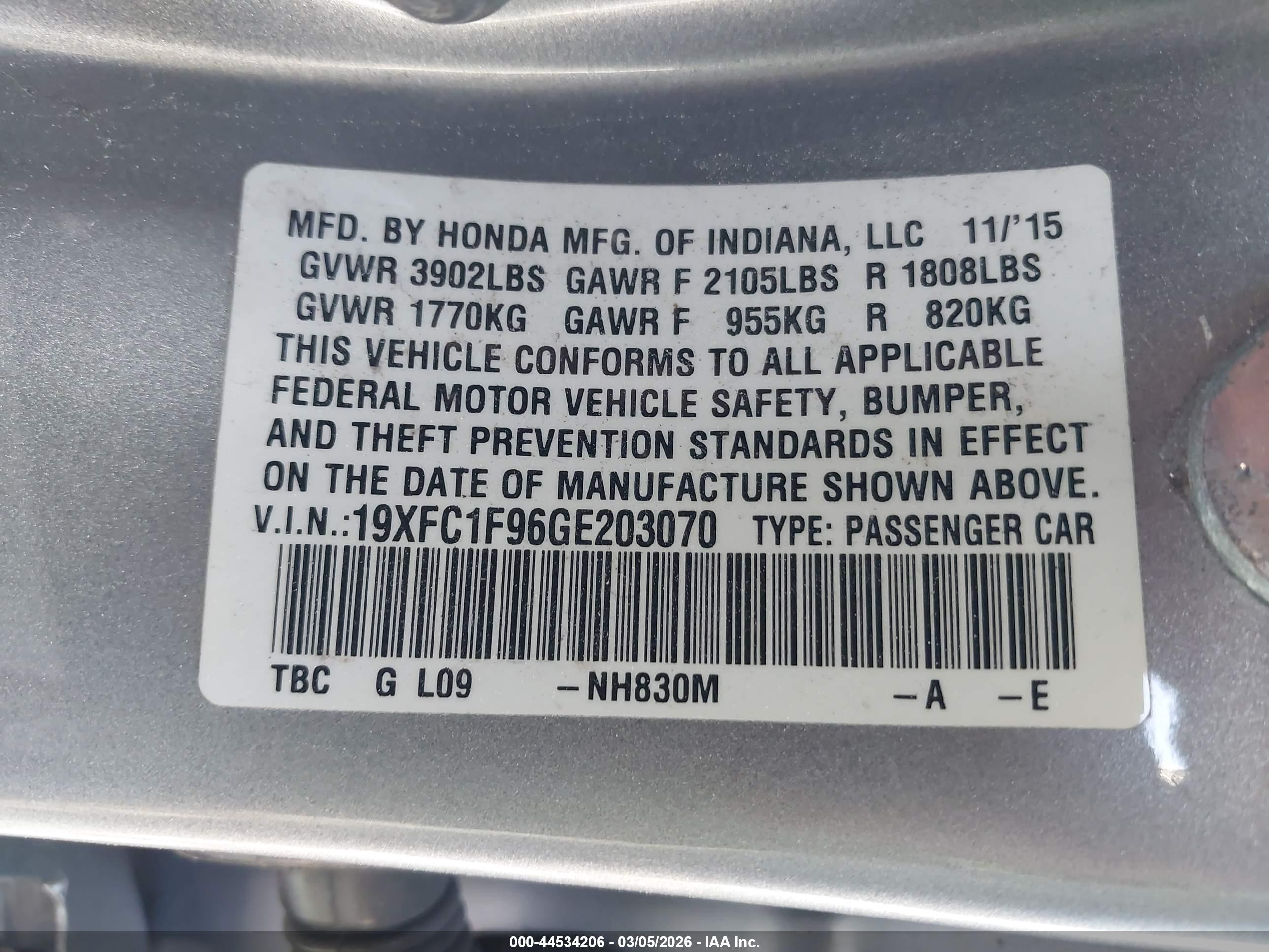 HONDA CIVIC image 9