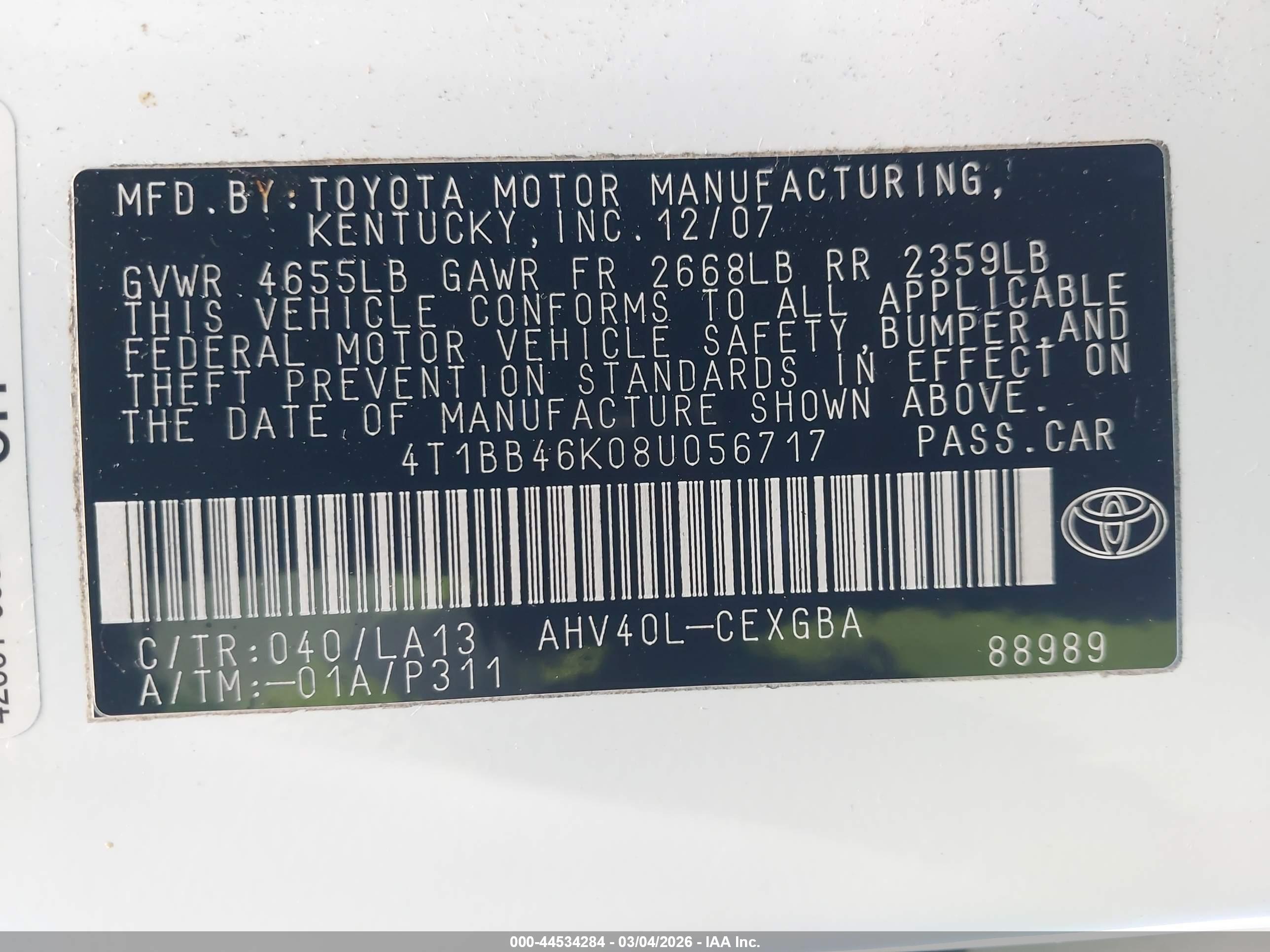TOYOTA CAMRY image 9