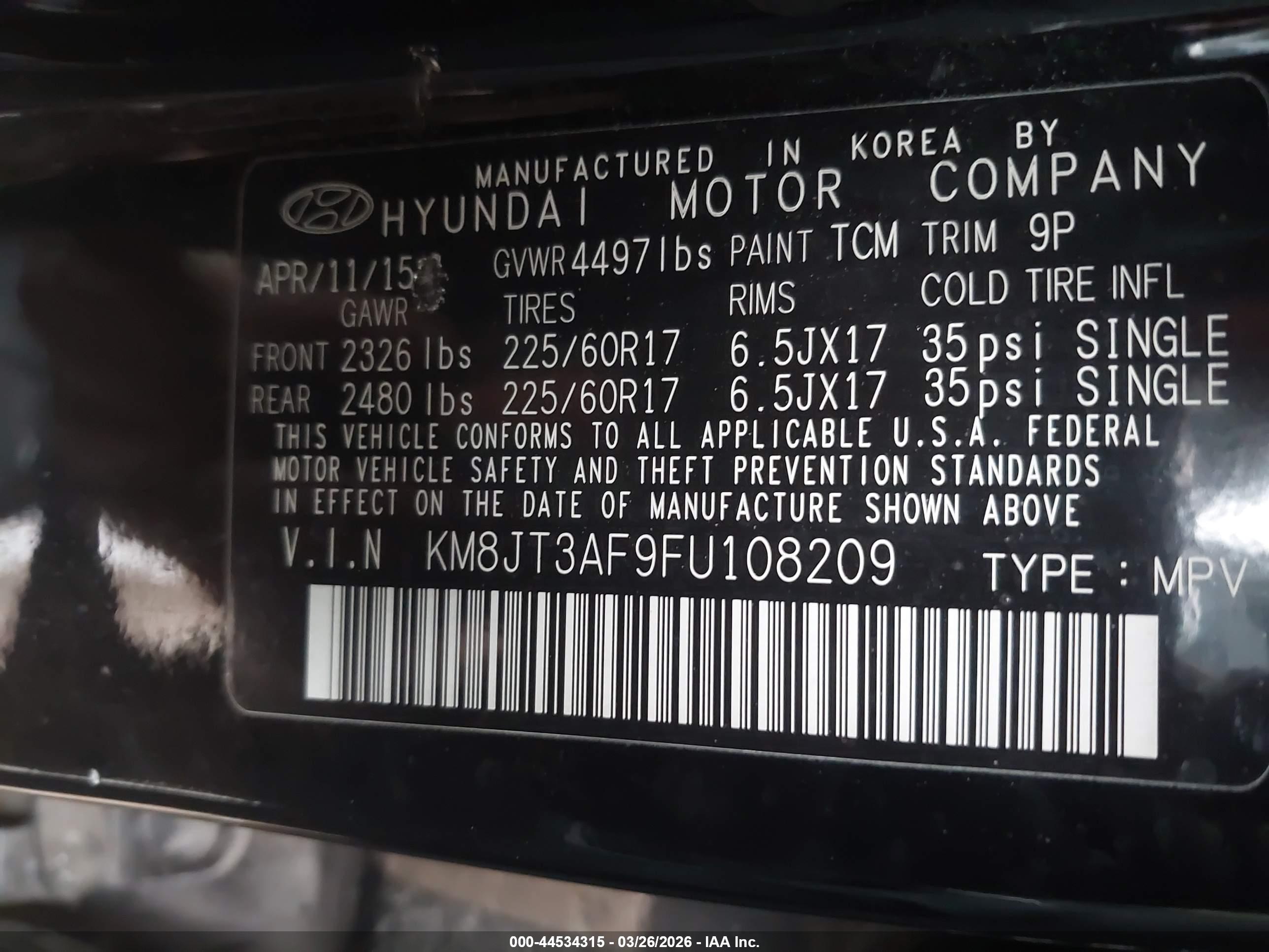 HYUNDAI TUCSON image 9
