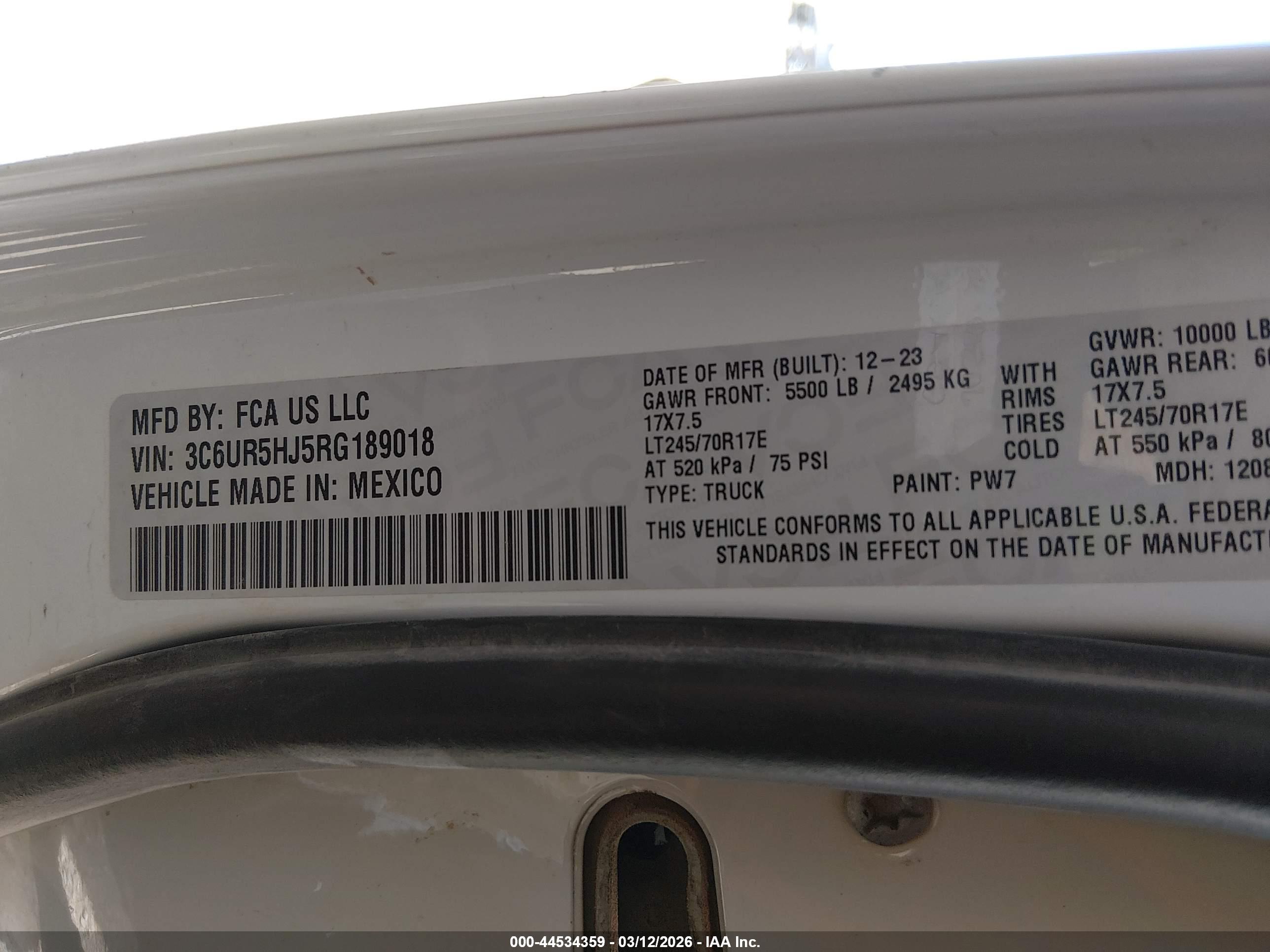 RAM 2500 image 9
