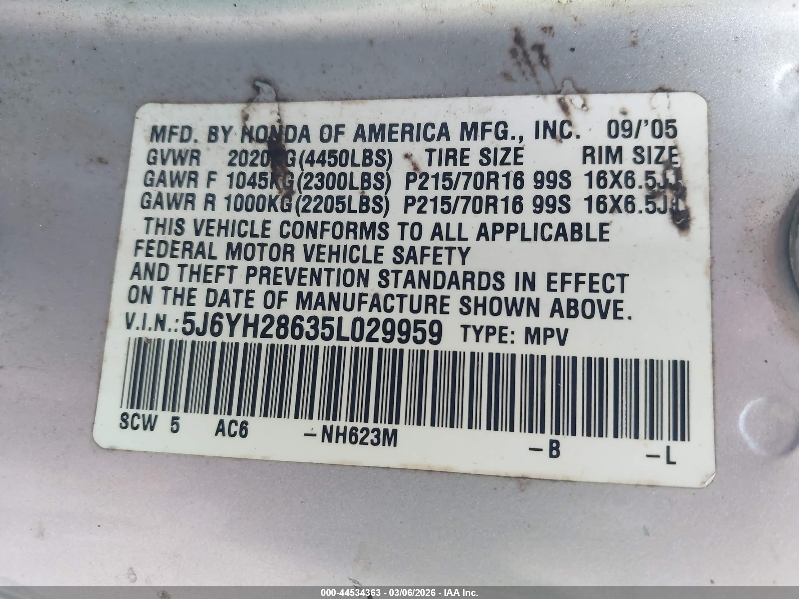 HONDA ELEMENT image 9
