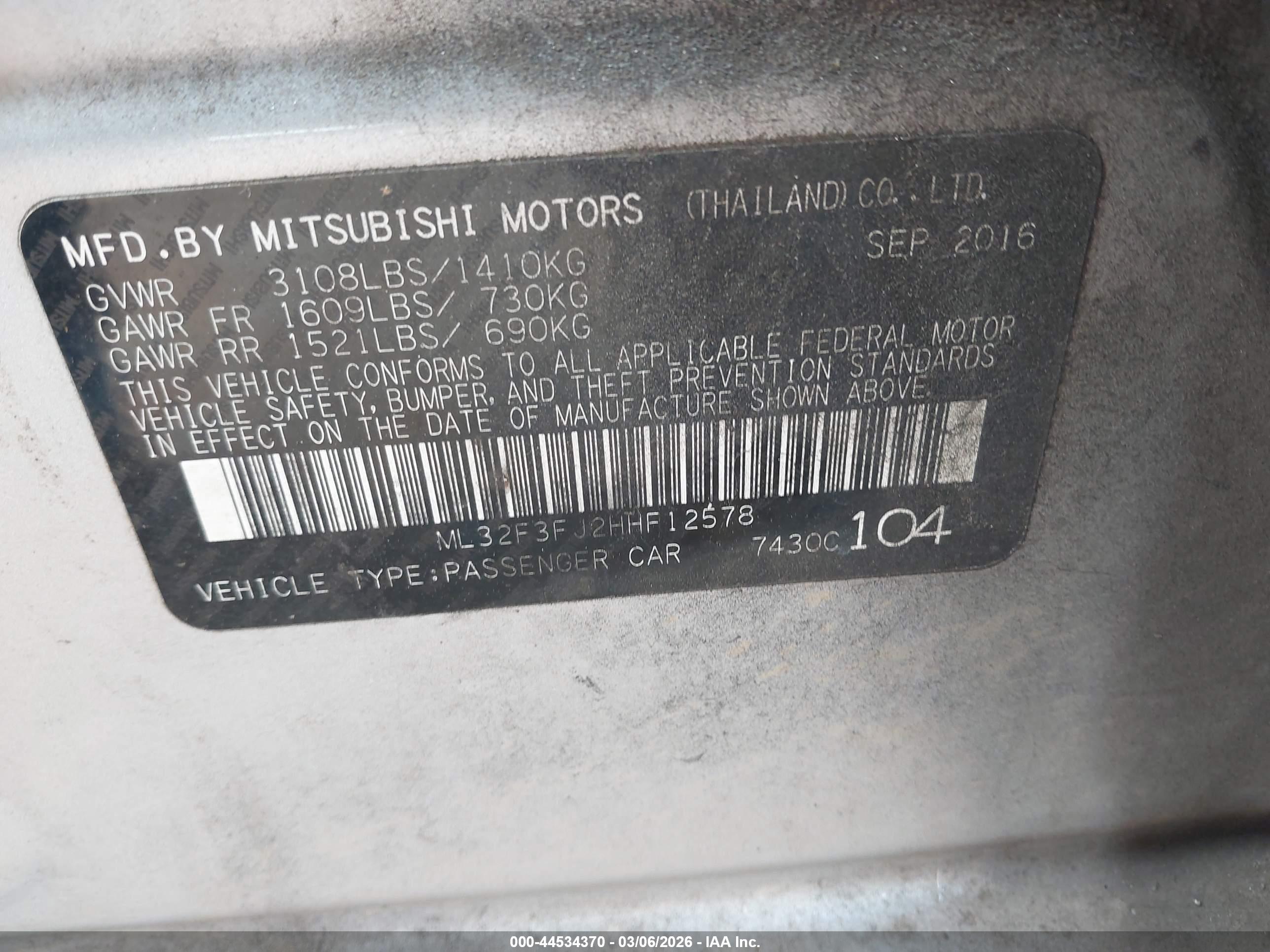 MITSUBISHI MIRAGE image 9