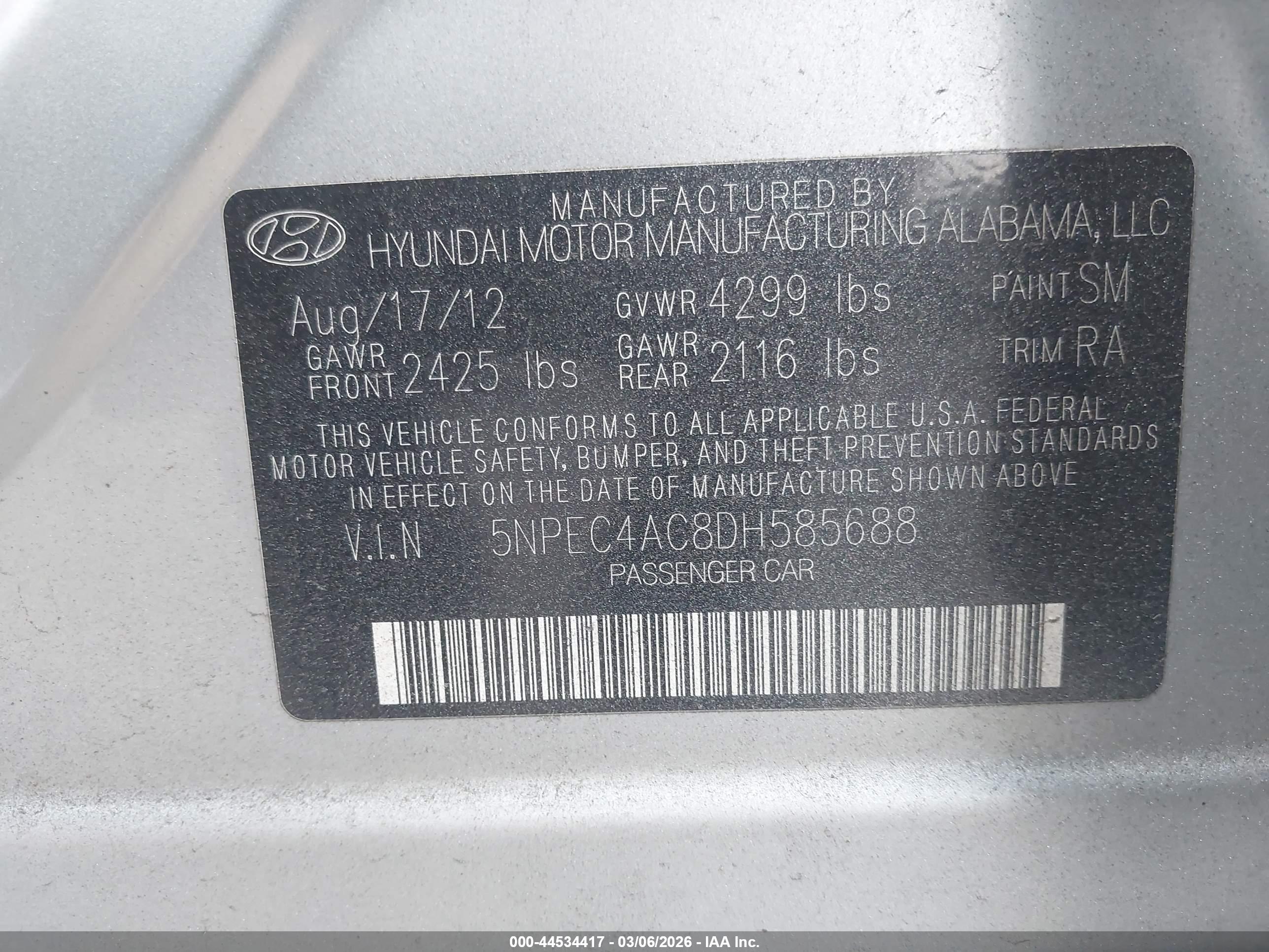 HYUNDAI SONATA image 9