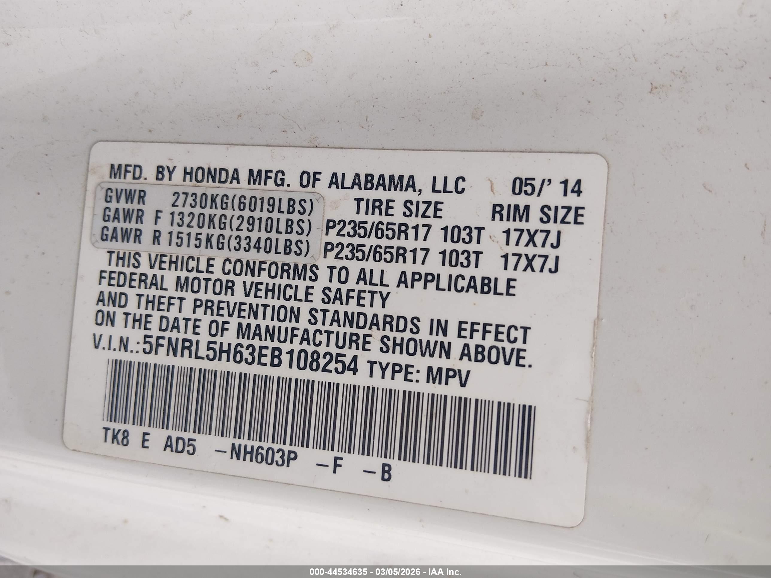 HONDA ODYSSEY image 9