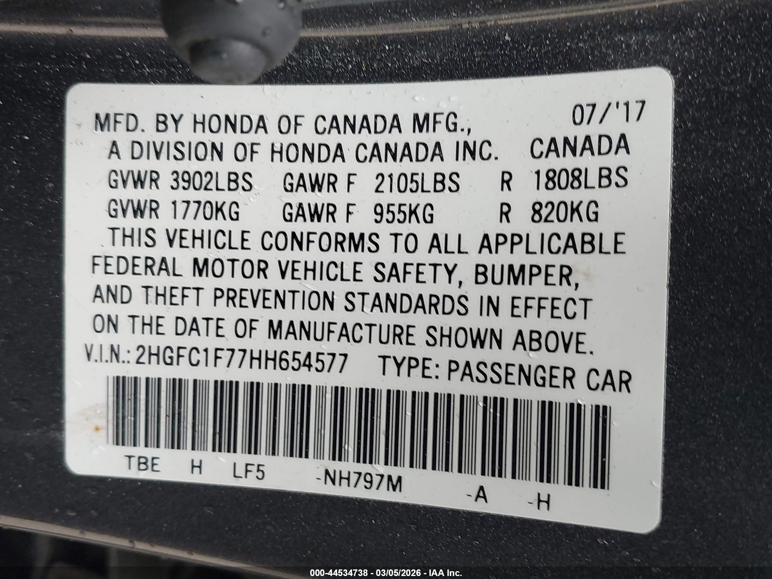 HONDA CIVIC image 9