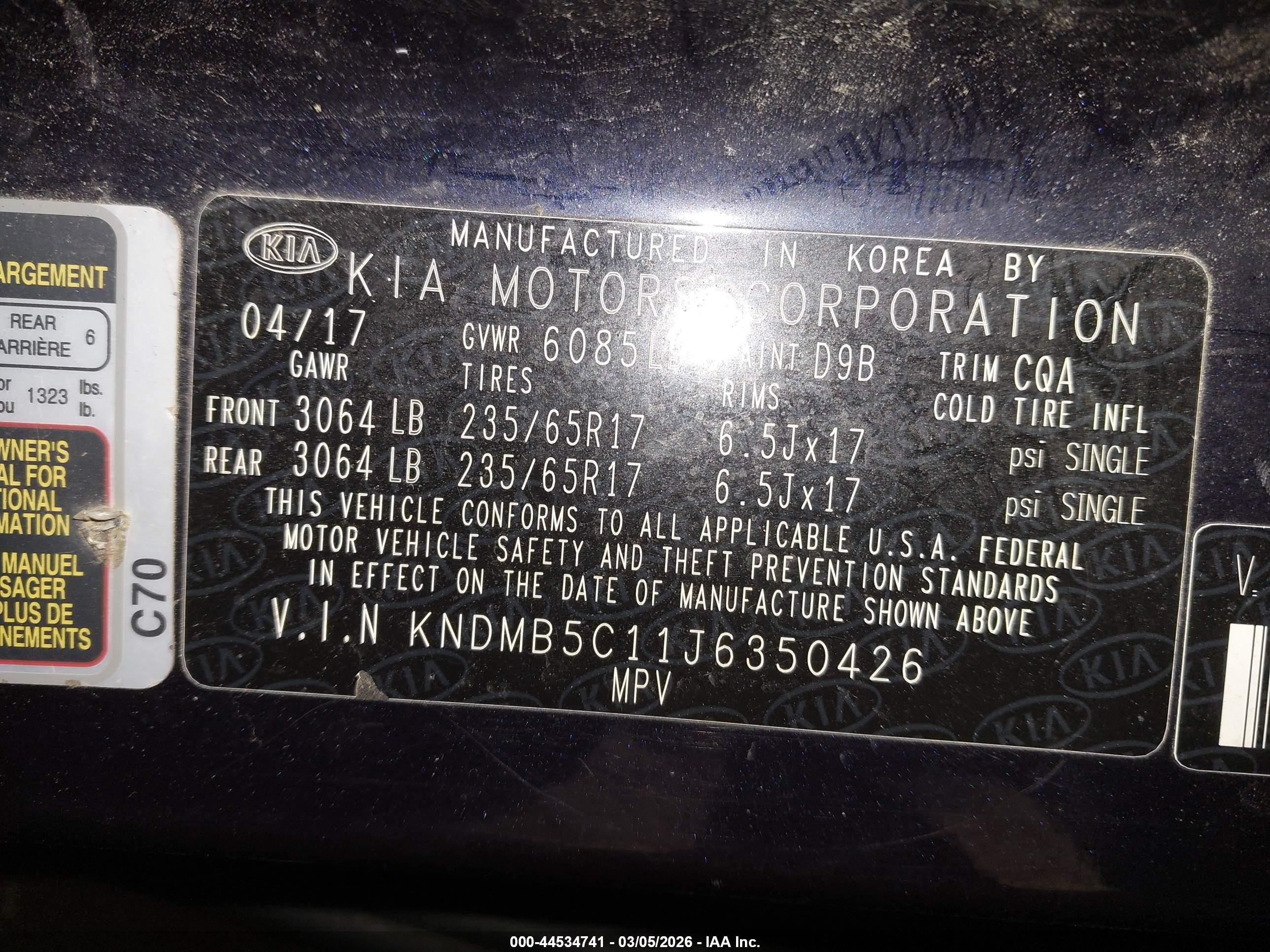 KIA SEDONA image 9