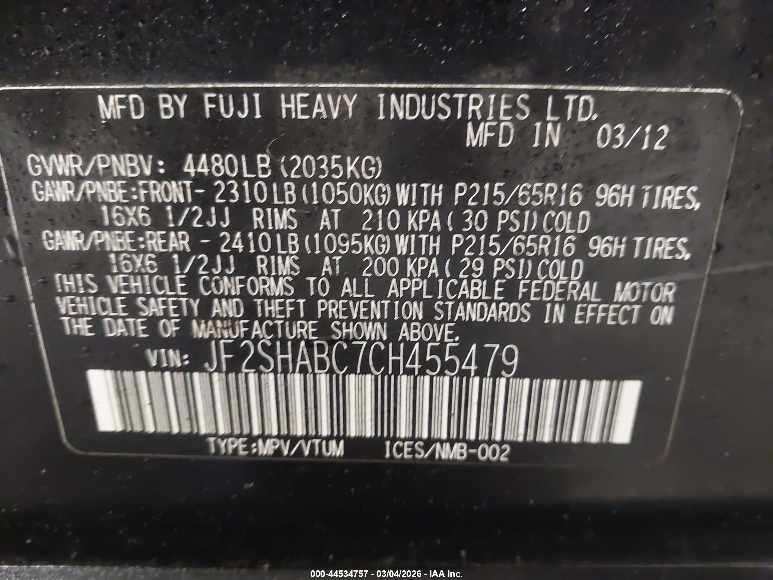 SUBARU FORESTER image 9
